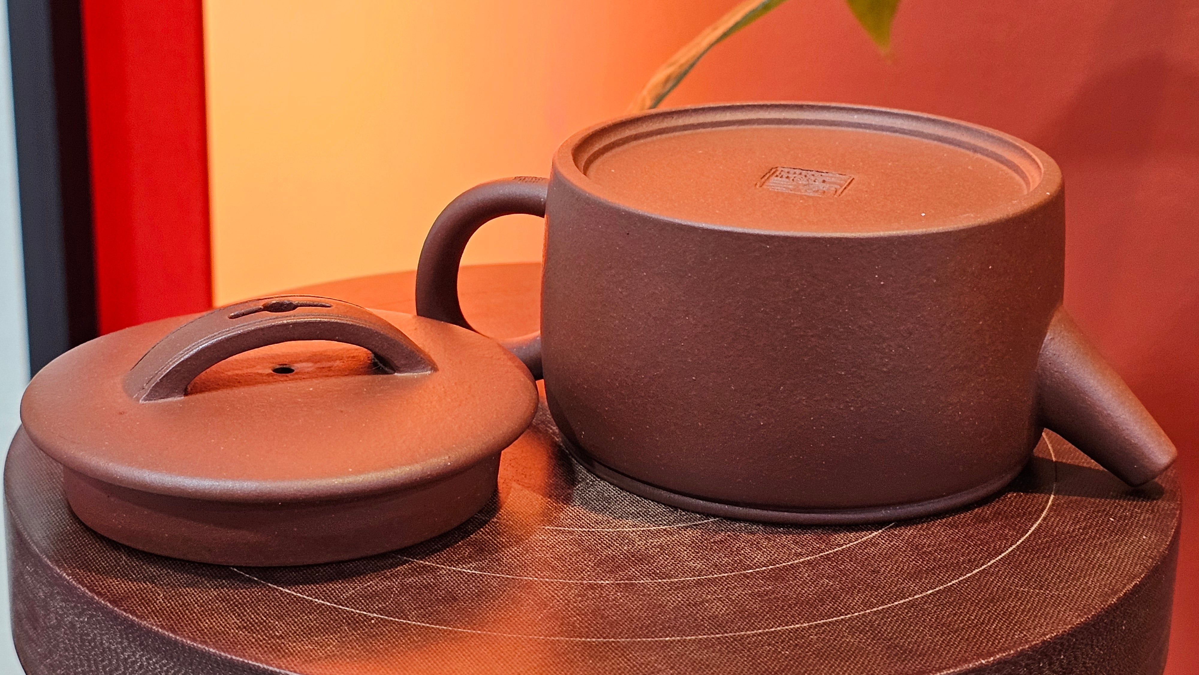 Han Wa 汉瓦, 154.3ml!  Small Volume! Classic Han Wa!  Di Cao Qing Zi Ni 底槽青紫泥, by Craftsman Gu Xiao Ming 顾小明 ~!Congratulations to Mr B.V.! 2307hrs 13th Nov 2025, Savannah! GA!