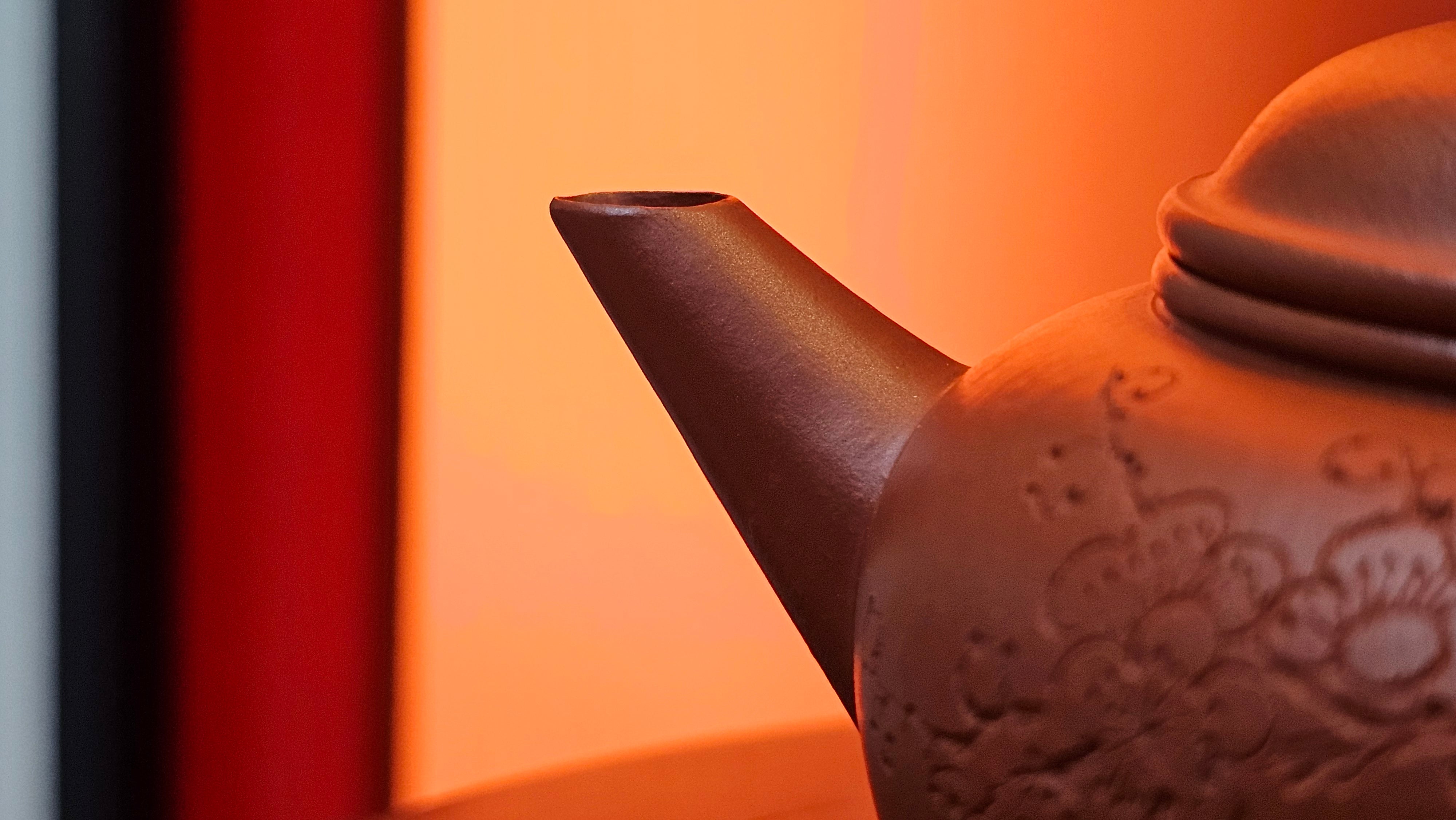 Shui Ping 水平, 150.5ml, Xiao Mei Yao Zhu Ni 小煤窑朱泥, by our Craftsman Chen Yue Fei 陈跃飞, Plum Blossoms Engraving by Craftsman Yi De Shu 一德书 ~!Congratulations to Mr A.C.! 1000hrs 7th Nov 2025, Seattle! WA!