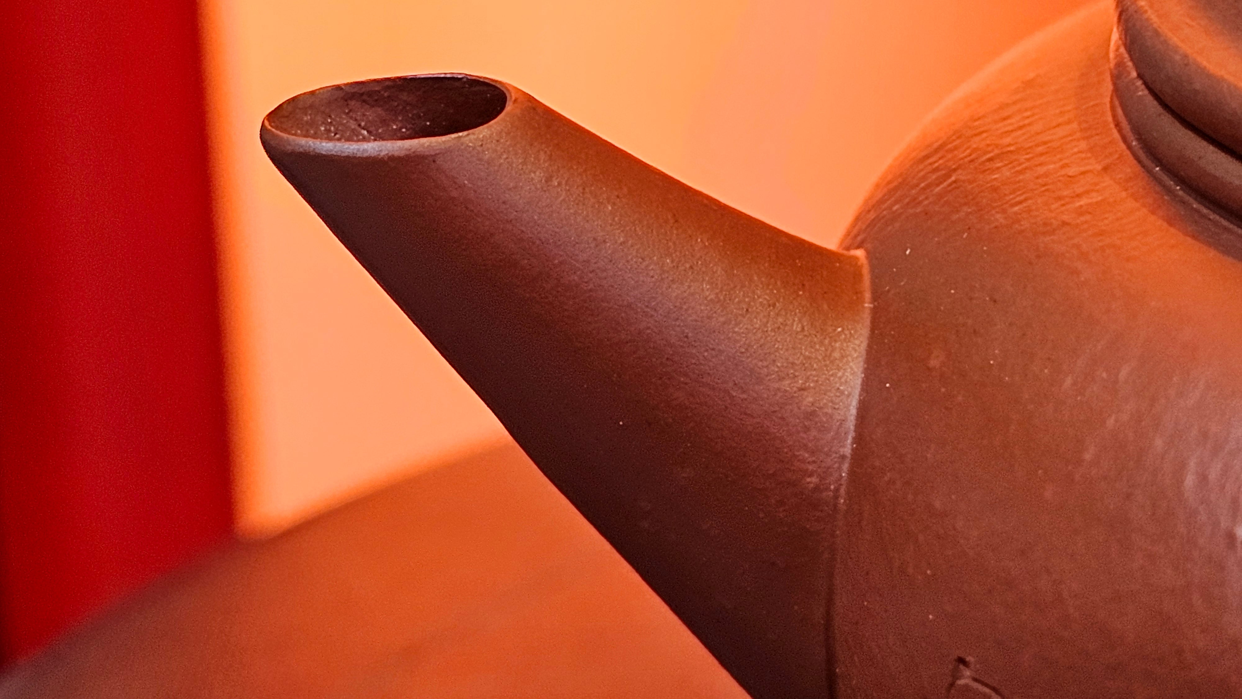 Shui Ping 水平, 150.5ml, Xiao Mei Yao Zhu Ni 小煤窑朱泥, by our Craftsman Chen Yue Fei 陈跃飞, Plum Blossoms Engraving by Craftsman Yi De Shu 一德书 ~!Congratulations to Mr A.C.! 1000hrs 7th Nov 2025, Seattle! WA!