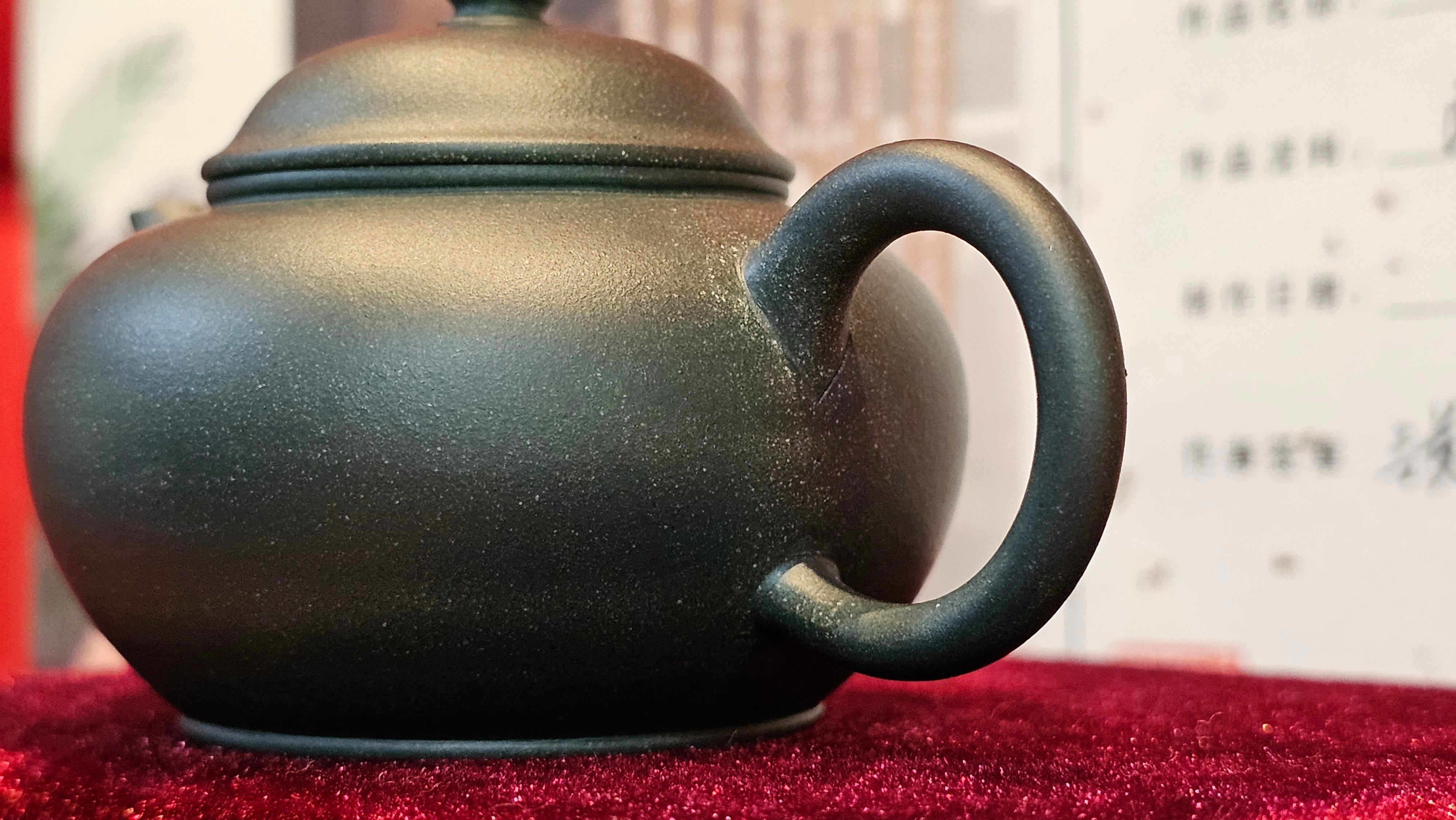 《薄胎水平》"Thin-Walled Construct ~ Shui Ping", 98.5ml!, by L4 Assoc Master Artist Zhang Ke, Using Our Cao Family's Cherished Min Guo Lü Ni, Endorsed by Premier Master Cao An Xiang. 4th Frame: FLOATING illustration VIDEO!~Congrats to Mr W.W.!