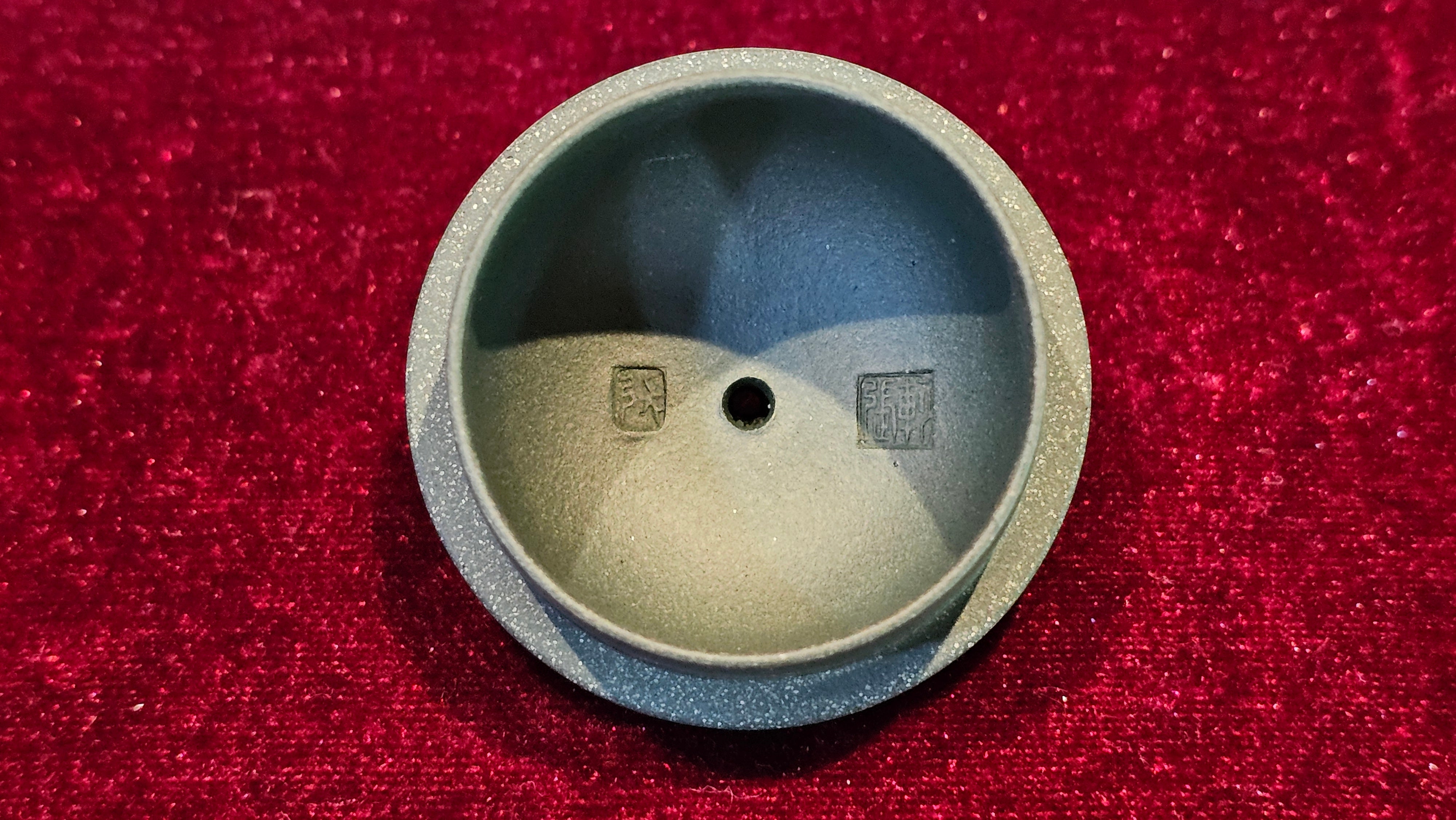 《薄胎水平》"Thin-Walled Construct ~ Shui Ping", 98.5ml!, by L4 Assoc Master Artist Zhang Ke, Using Our Cao Family's Cherished Min Guo Lü Ni, Endorsed by Premier Master Cao An Xiang. 4th Frame: FLOATING illustration VIDEO!~Congrats to Mr W.W.!