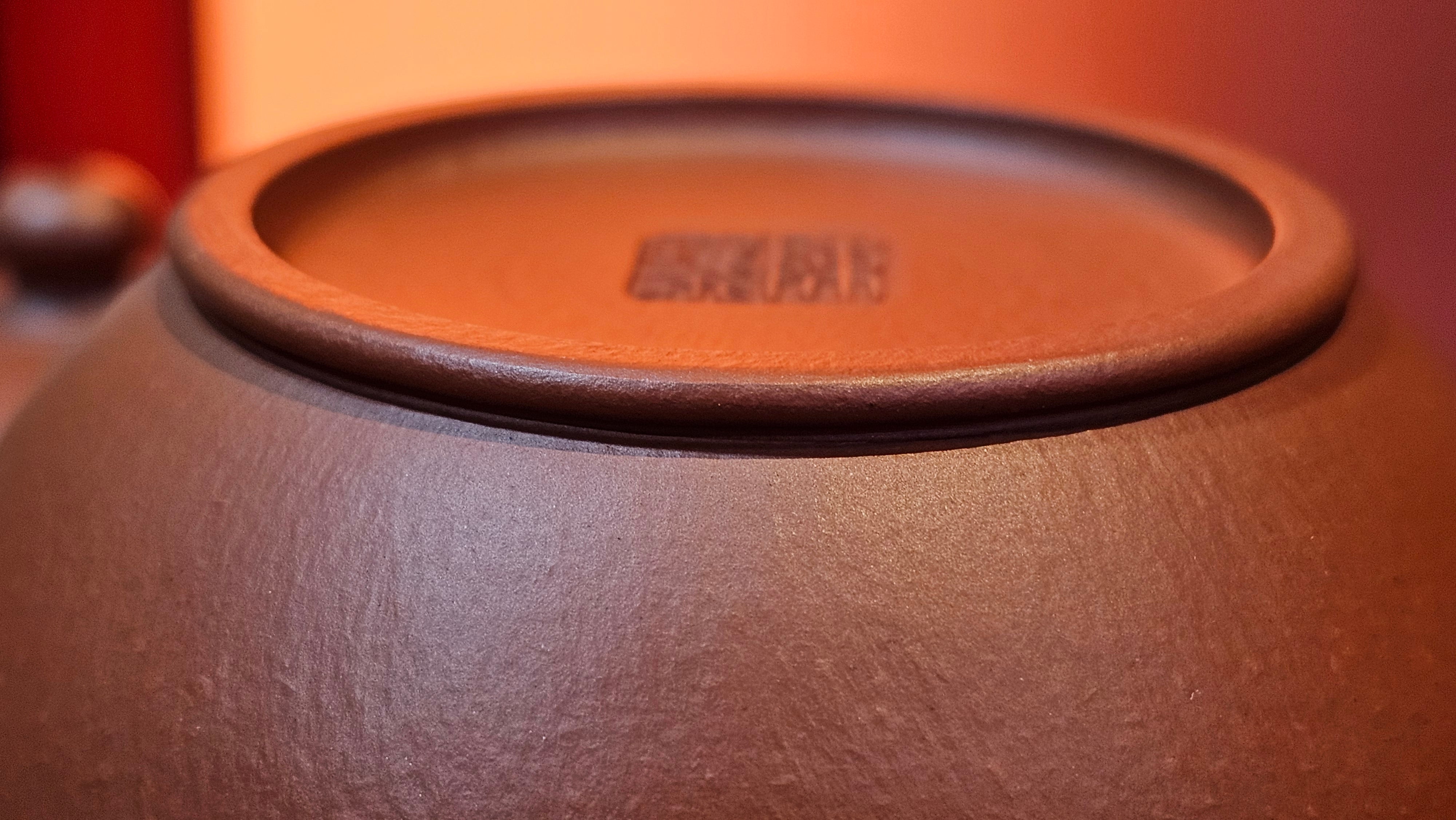 Shui Ping 水平, 155.8ml, Xiao Mei Yao Zhu Ni 小煤窑朱泥, by our Craftsman Chen Yue Fei 陈跃飞, Plum Blossoms Engraving by Craftsman Yi De Shu 一德书 ~ Congratulations!to Mr P.T.! 1410hrs 9th Nov 2025, Chandler! AZ!