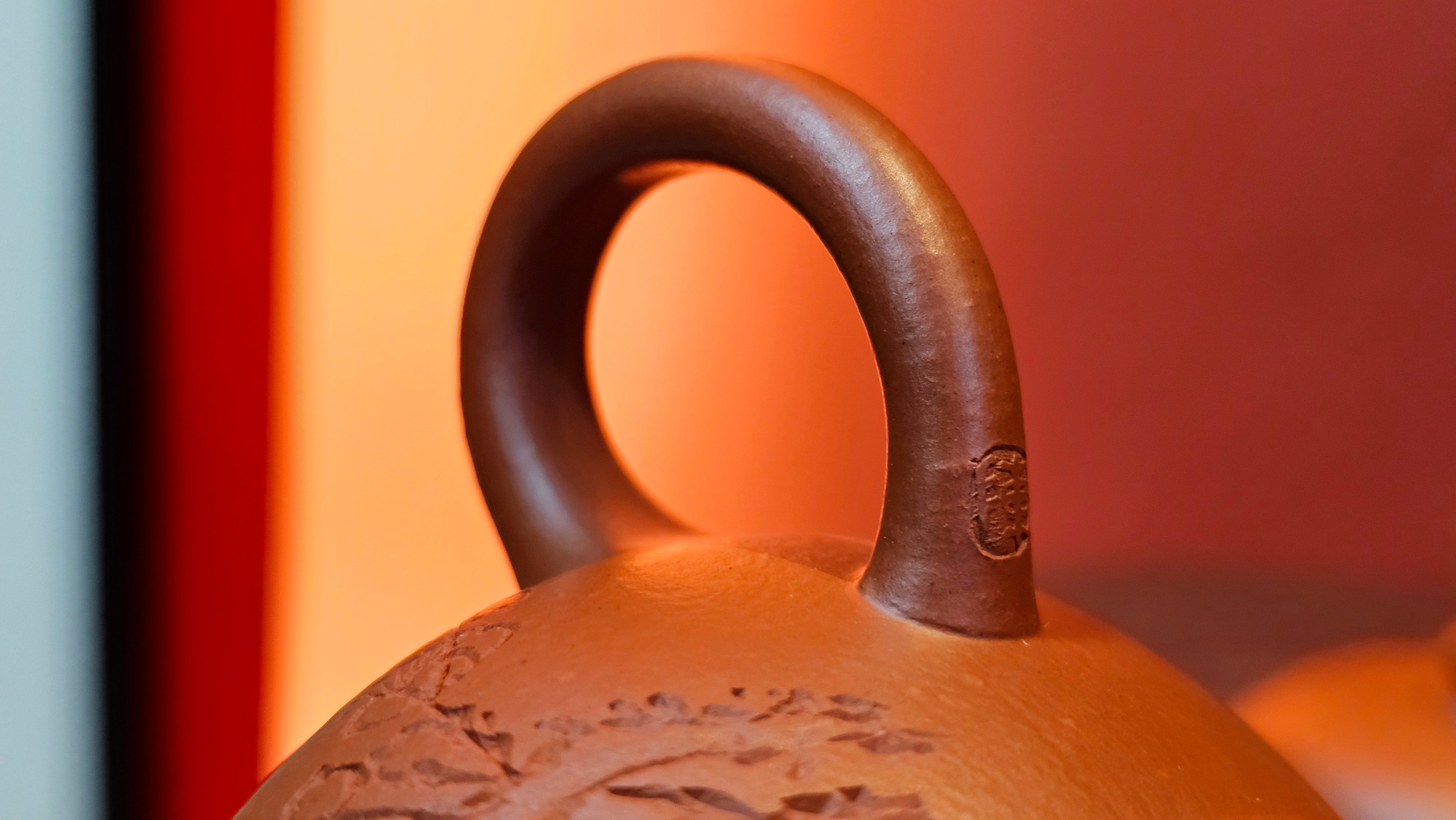 Shui Ping 水平, 155.8ml, Xiao Mei Yao Zhu Ni 小煤窑朱泥, by our Craftsman Chen Yue Fei 陈跃飞, Plum Blossoms Engraving by Craftsman Yi De Shu 一德书 ~ Congratulations!to Mr P.T.! 1410hrs 9th Nov 2025, Chandler! AZ!