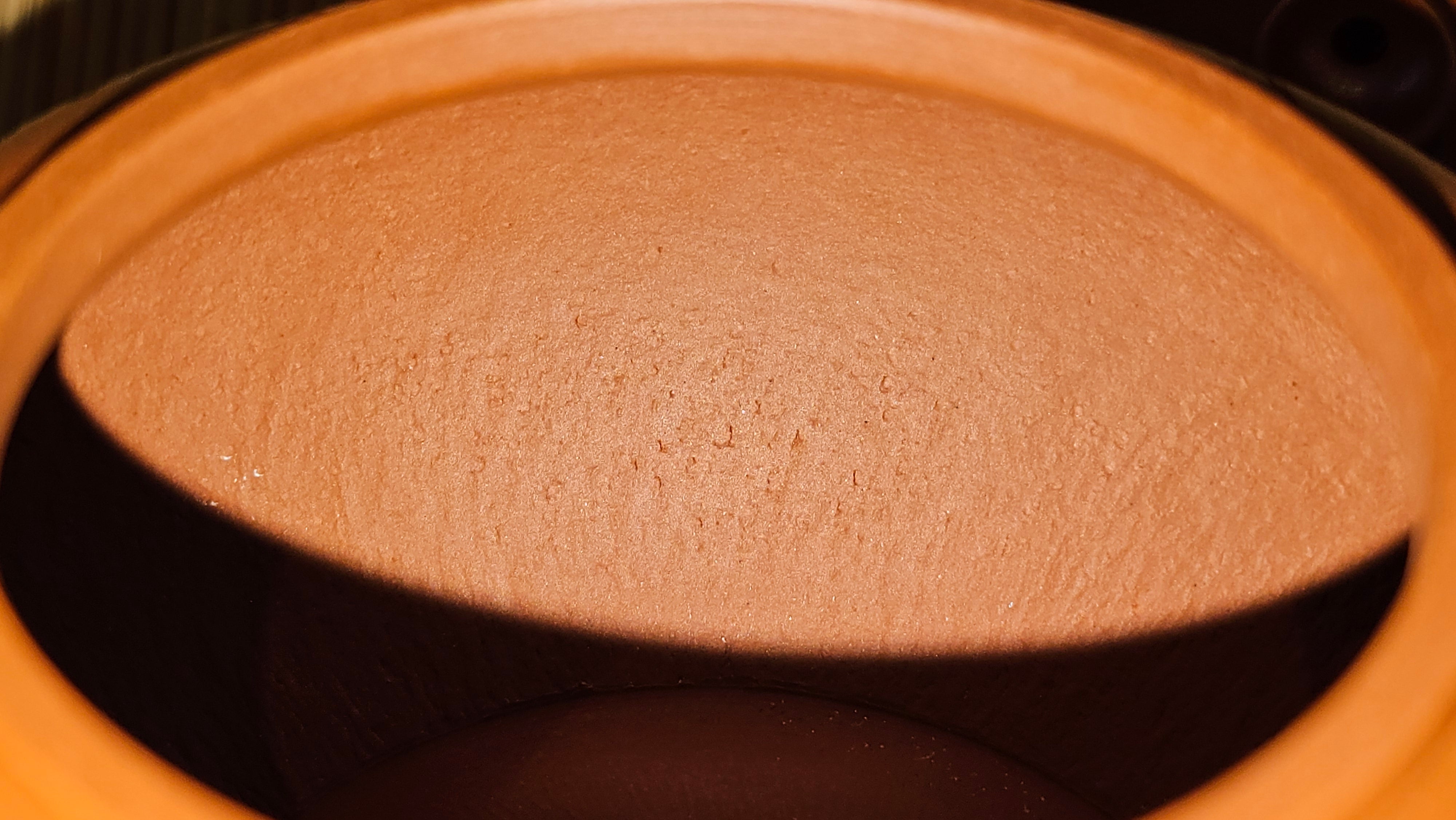 Shui Ping 水平, 155.8ml, Xiao Mei Yao Zhu Ni 小煤窑朱泥, by our Craftsman Chen Yue Fei 陈跃飞, Plum Blossoms Engraving by Craftsman Yi De Shu 一德书 ~ Congratulations!to Mr P.T.! 1410hrs 9th Nov 2025, Chandler! AZ!