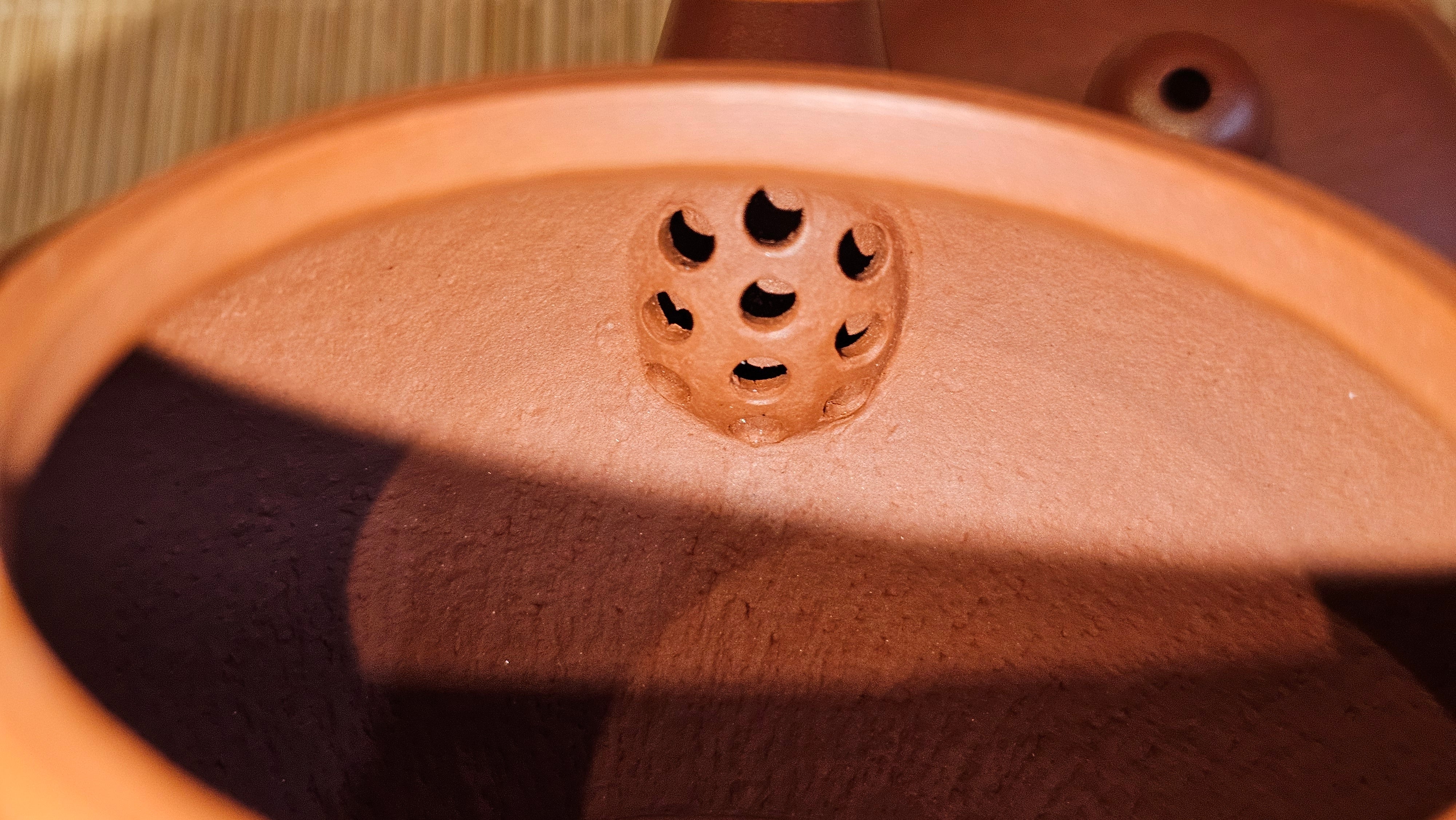 Shui Ping 水平, 155.8ml, Xiao Mei Yao Zhu Ni 小煤窑朱泥, by our Craftsman Chen Yue Fei 陈跃飞, Plum Blossoms Engraving by Craftsman Yi De Shu 一德书 ~ Congratulations!to Mr P.T.! 1410hrs 9th Nov 2025, Chandler! AZ!