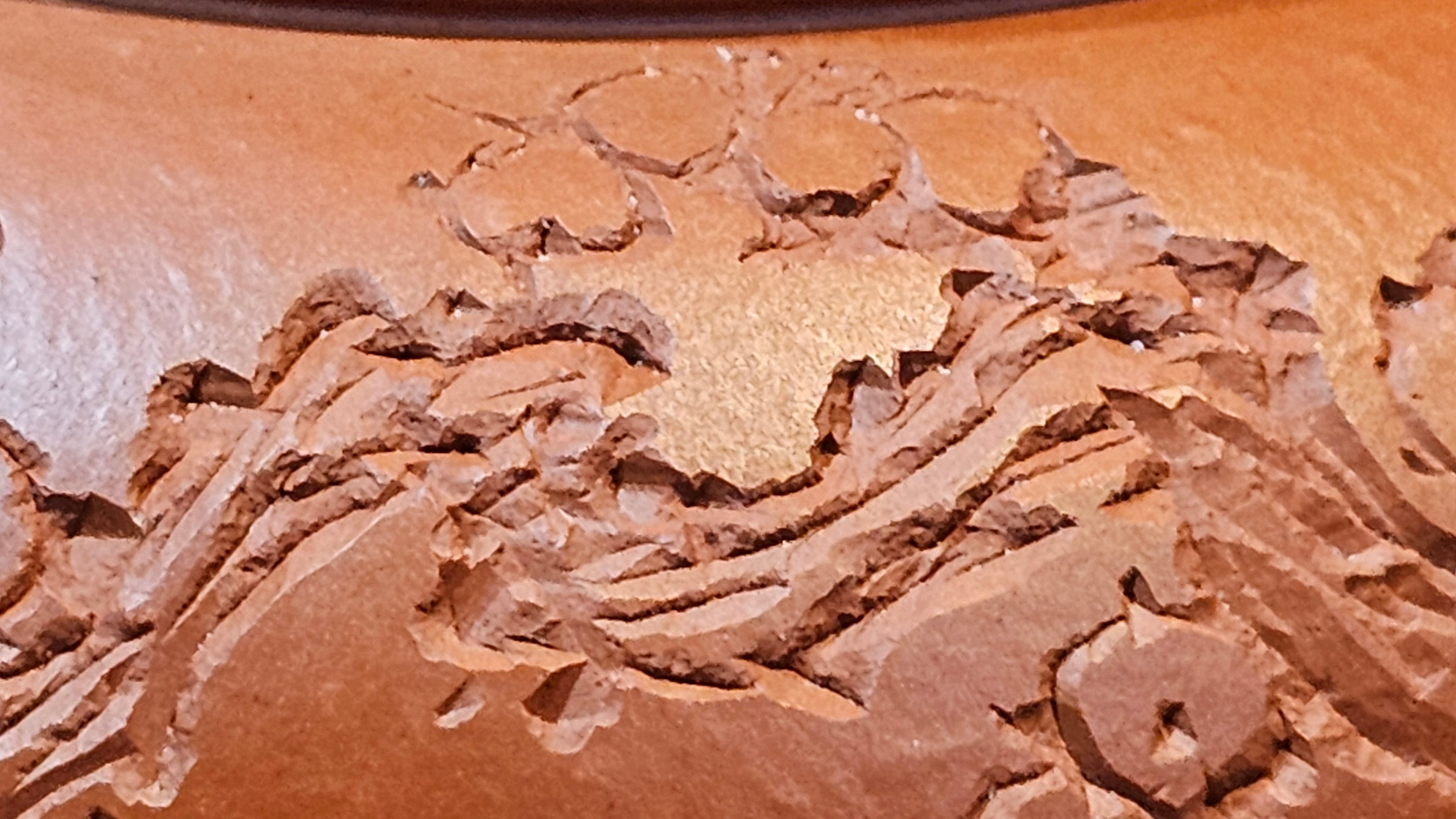 Shui Ping 水平, 155.5ml, Xiao Mei Yao Zhu Ni 小煤窑朱泥, by our Craftsman Chen Yue Fei 陈跃飞, Plum Blossoms Engraving by Craftsman Yi De Shu 一德书 ~!Congratulations to Mr A.D.P.! 1127hrs 12th Nov 2025, Forest! Belgium🇧🇪!