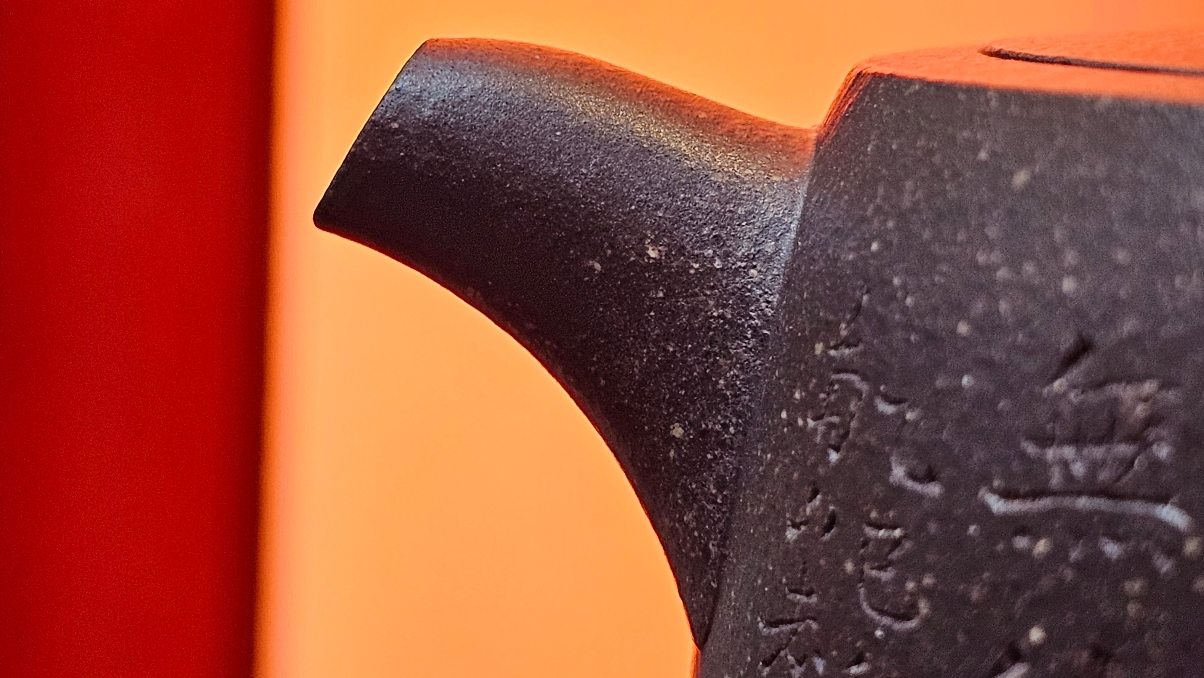 Niu Gai Jing Lan《牛盖井栏》, 166.2ml, Hei Zi Ni 黑紫泥, by our Craftsman Zhang Huan 张欢, with Plum Blossoms Engraving Art by Craftsman Nan Shan Lao Ren 南山老人 ~!Congratulations to Mr A.D.P.! 2359hrs 16th Nov 2025, Forest! Belgium🇧🇪!