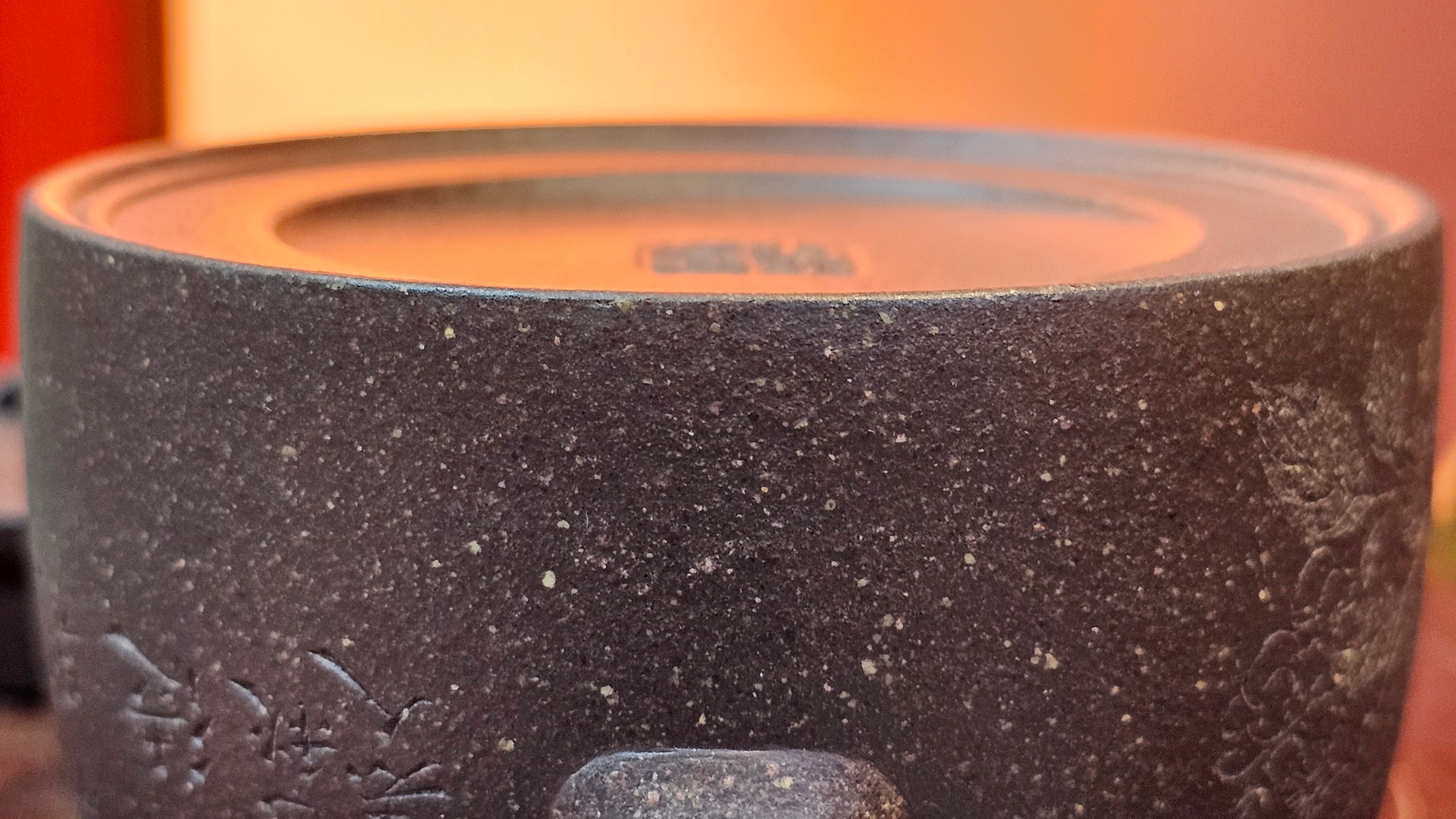 Niu Gai Jing Lan《牛盖井栏》, 166.2ml, Hei Zi Ni 黑紫泥, by our Craftsman Zhang Huan 张欢, with Plum Blossoms Engraving Art by Craftsman Nan Shan Lao Ren 南山老人 ~!Congratulations to Mr A.D.P.! 2359hrs 16th Nov 2025, Forest! Belgium🇧🇪!