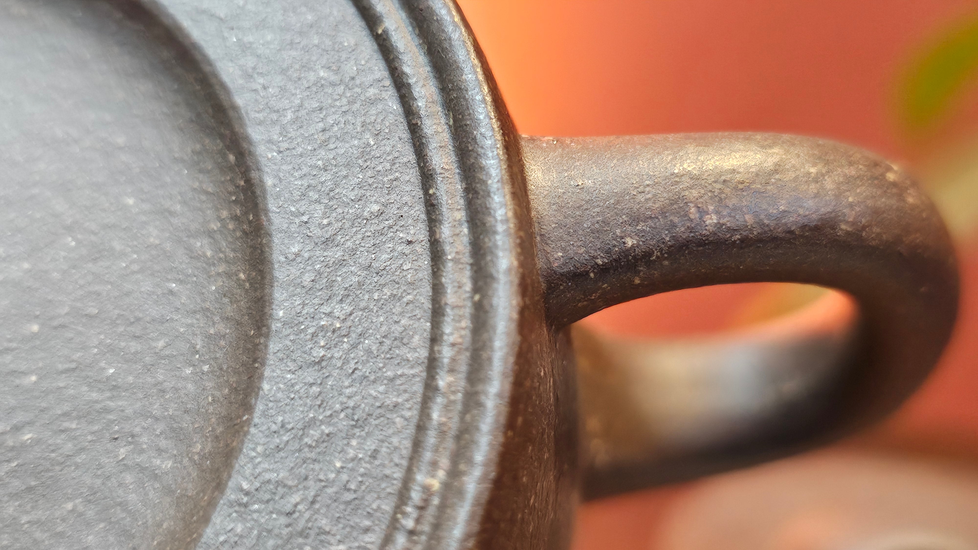 Niu Gai Jing Lan《牛盖井栏》, 166.2ml, Hei Zi Ni 黑紫泥, by our Craftsman Zhang Huan 张欢, with Plum Blossoms Engraving Art by Craftsman Nan Shan Lao Ren 南山老人 ~!Congratulations to Mr A.D.P.! 2359hrs 16th Nov 2025, Forest! Belgium🇧🇪!