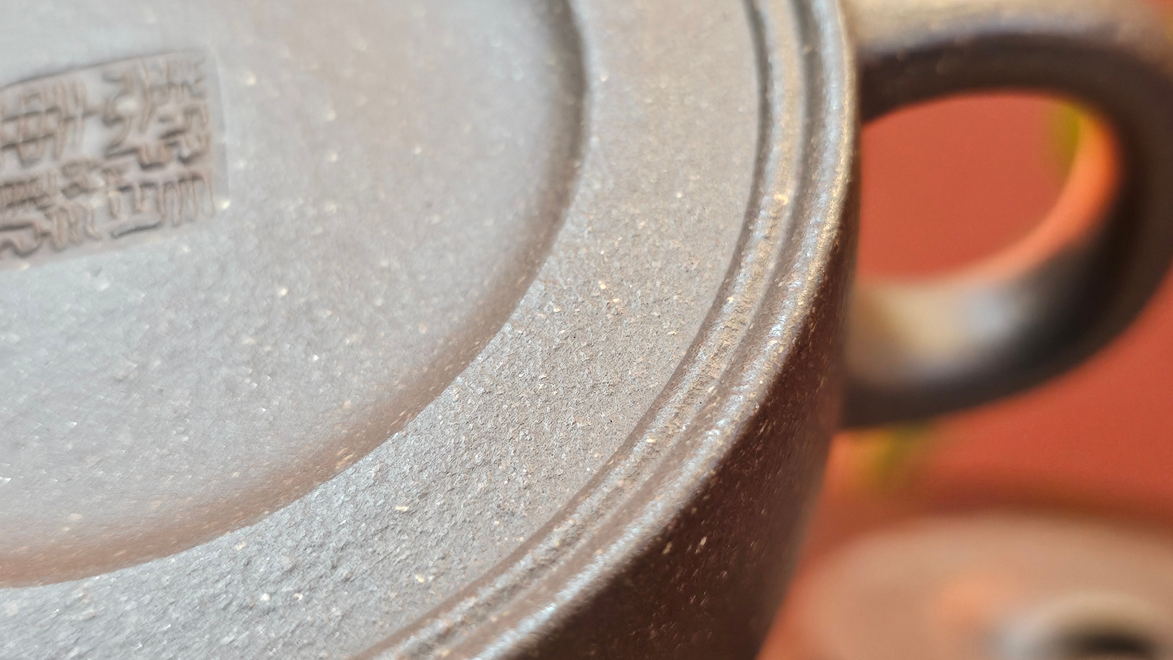 Niu Gai Jing Lan《牛盖井栏》, 166.2ml, Hei Zi Ni 黑紫泥, by our Craftsman Zhang Huan 张欢, with Plum Blossoms Engraving Art by Craftsman Nan Shan Lao Ren 南山老人 ~!Congratulations to Mr A.D.P.! 2359hrs 16th Nov 2025, Forest! Belgium🇧🇪!