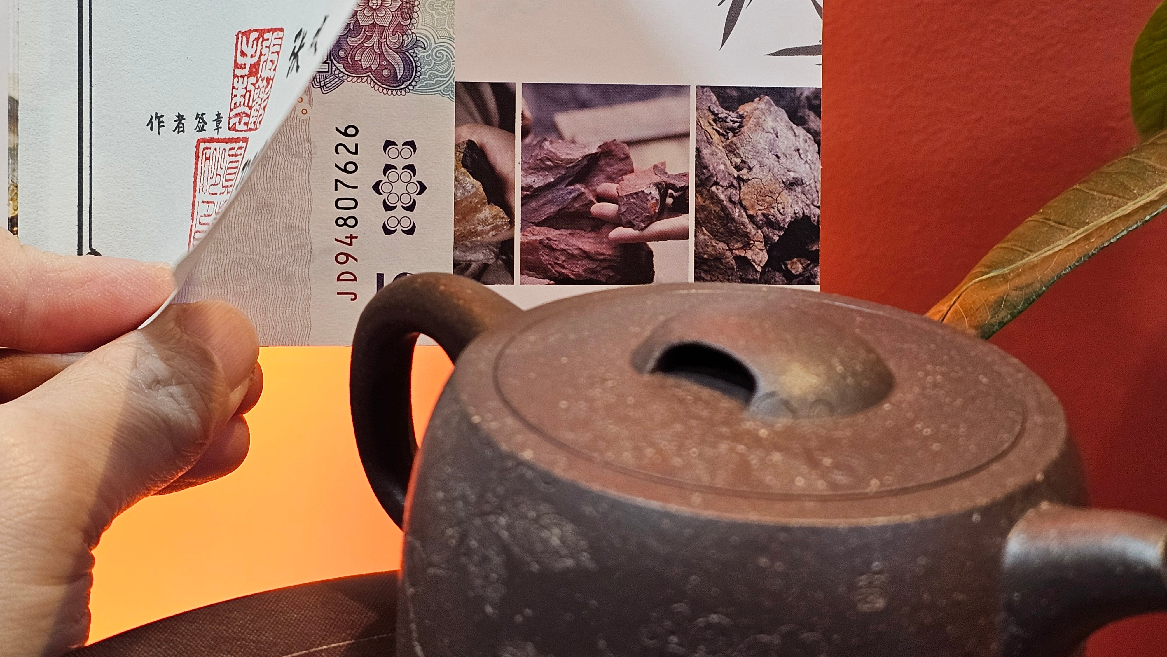 Niu Gai Jing Lan《牛盖井栏》, 166.2ml, Hei Zi Ni 黑紫泥, by our Craftsman Zhang Huan 张欢, with Plum Blossoms Engraving Art by Craftsman Nan Shan Lao Ren 南山老人 ~!Congratulations to Mr A.D.P.! 2359hrs 16th Nov 2025, Forest! Belgium🇧🇪!