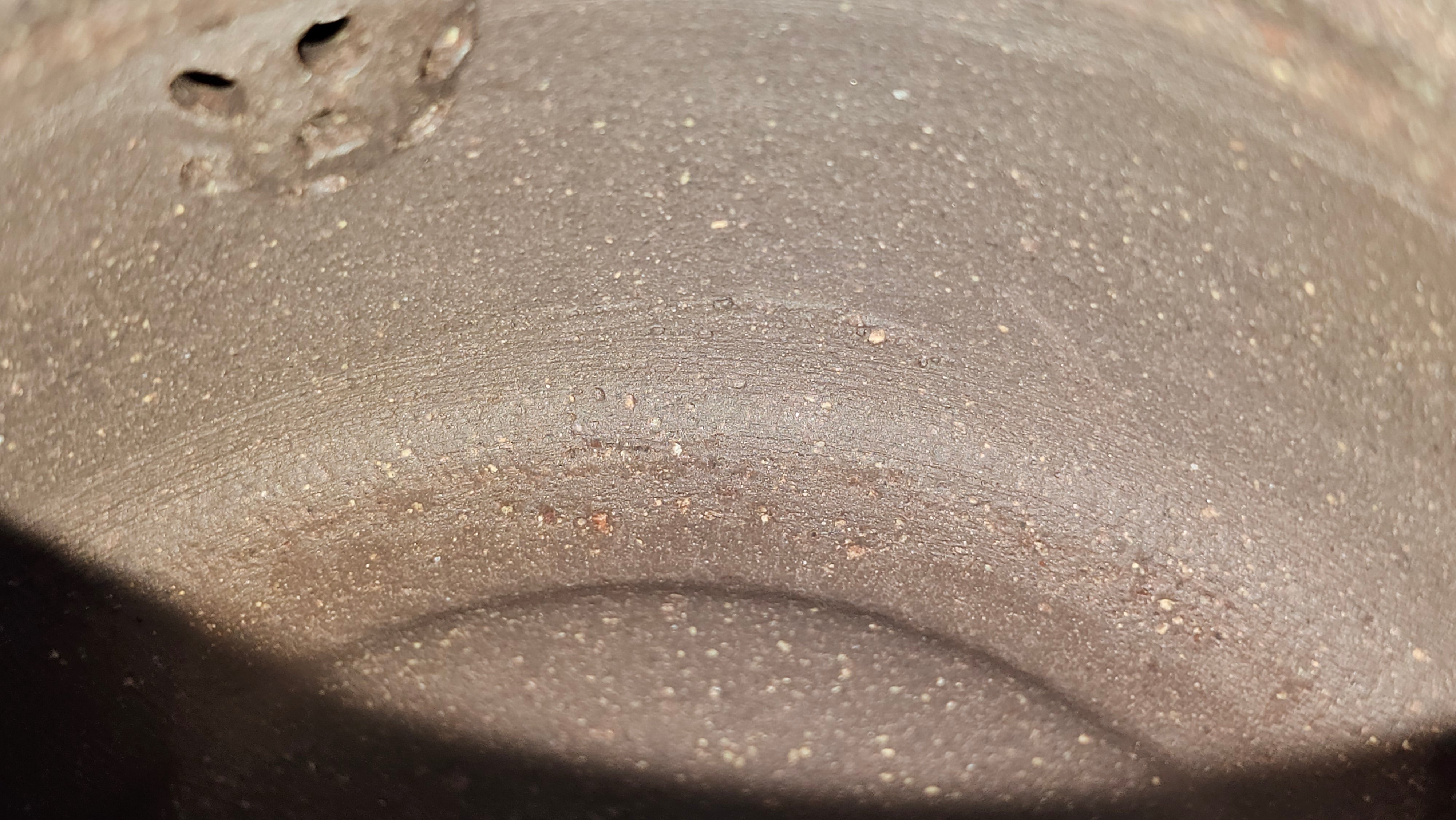 Niu Gai Jing Lan《牛盖井栏》, 166.2ml, Hei Zi Ni 黑紫泥, by our Craftsman Zhang Huan 张欢, with Plum Blossoms Engraving Art by Craftsman Nan Shan Lao Ren 南山老人 ~!Congratulations to Mr A.D.P.! 2359hrs 16th Nov 2025, Forest! Belgium🇧🇪!