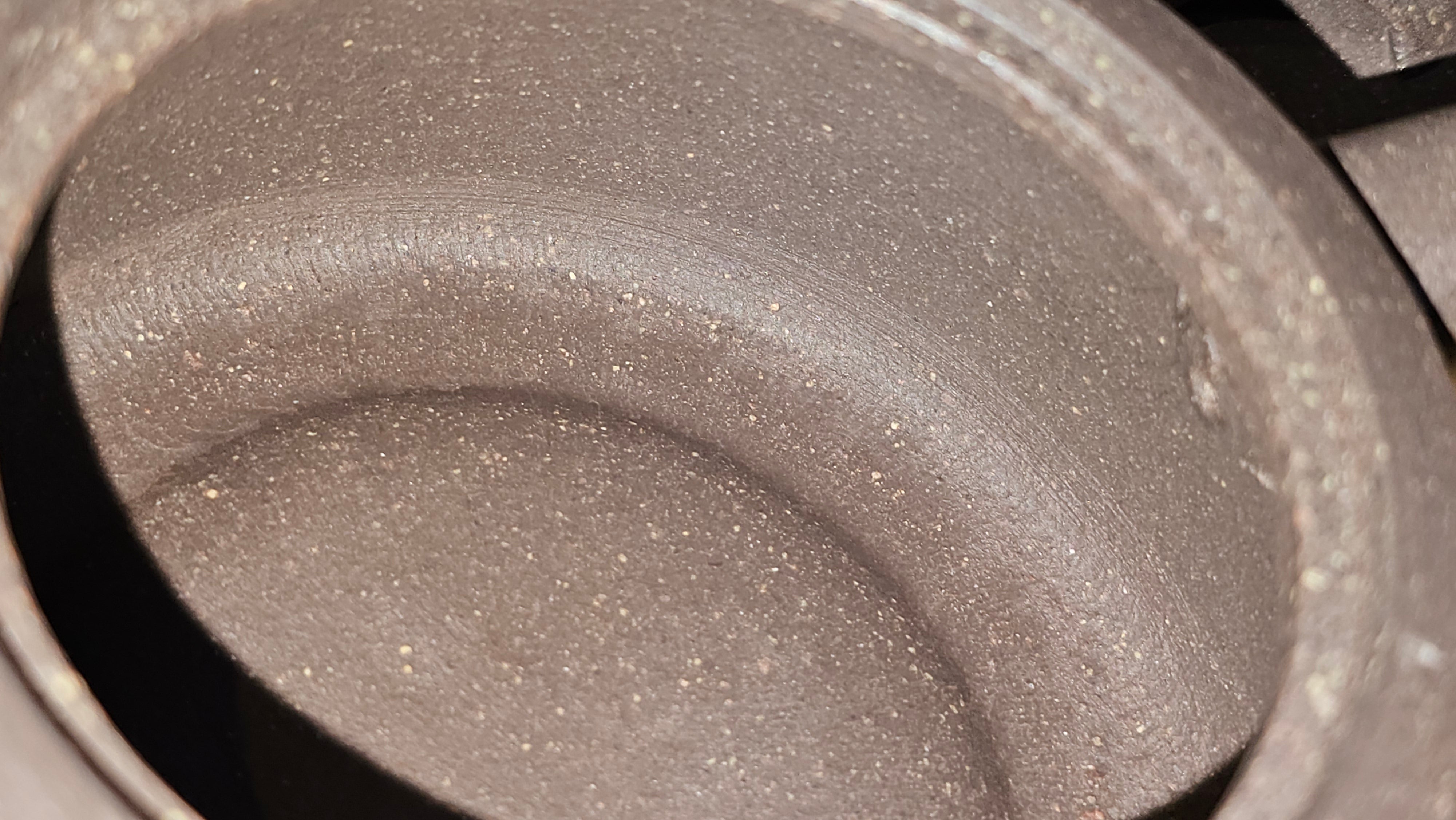 Niu Gai Jing Lan《牛盖井栏》, 166.2ml, Hei Zi Ni 黑紫泥, by our Craftsman Zhang Huan 张欢, with Plum Blossoms Engraving Art by Craftsman Nan Shan Lao Ren 南山老人 ~!Congratulations to Mr A.D.P.! 2359hrs 16th Nov 2025, Forest! Belgium🇧🇪!