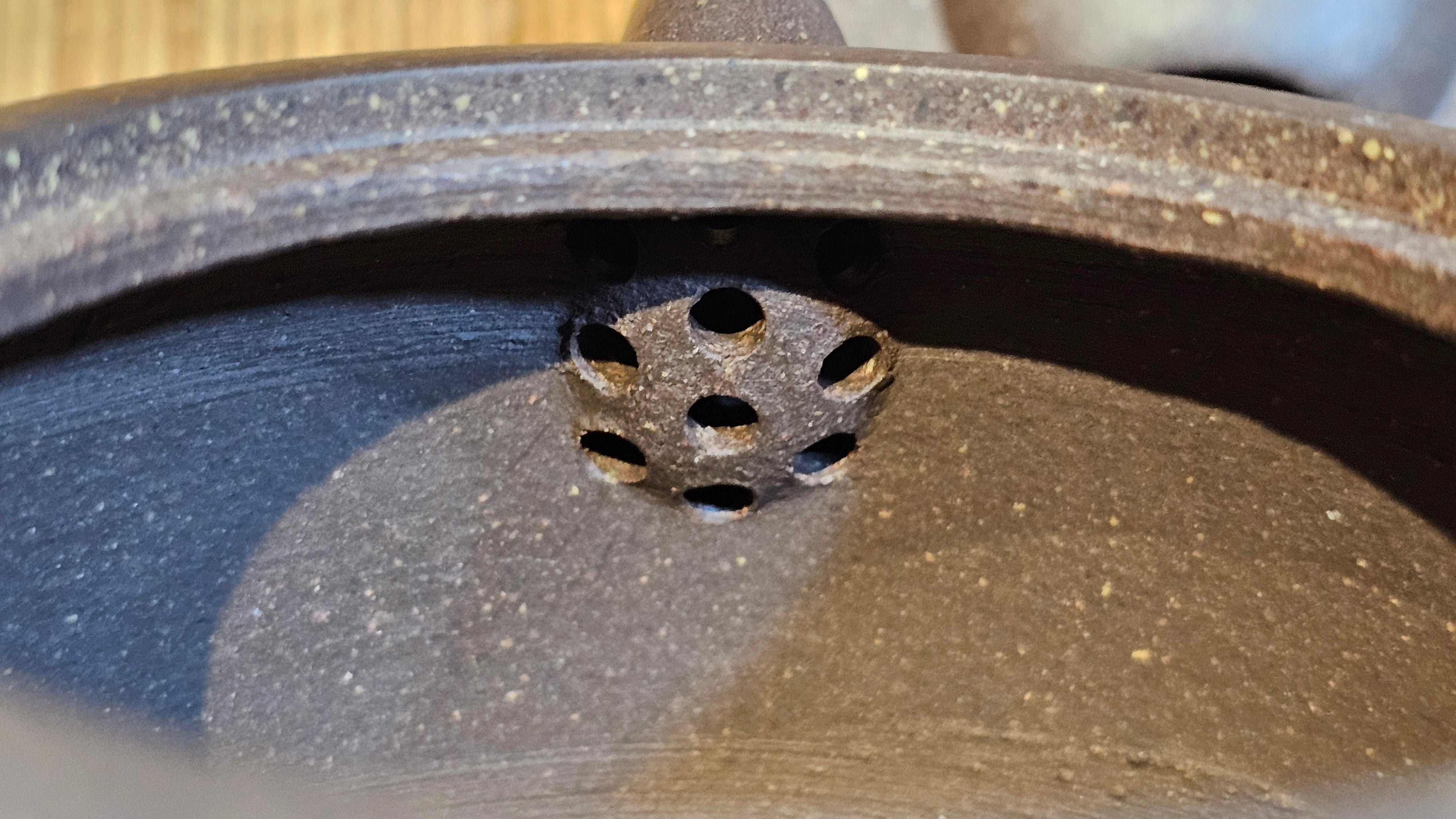 Niu Gai Jing Lan《牛盖井栏》, 166.2ml, Hei Zi Ni 黑紫泥, by our Craftsman Zhang Huan 张欢, with Plum Blossoms Engraving Art by Craftsman Nan Shan Lao Ren 南山老人 ~!Congratulations to Mr A.D.P.! 2359hrs 16th Nov 2025, Forest! Belgium🇧🇪!