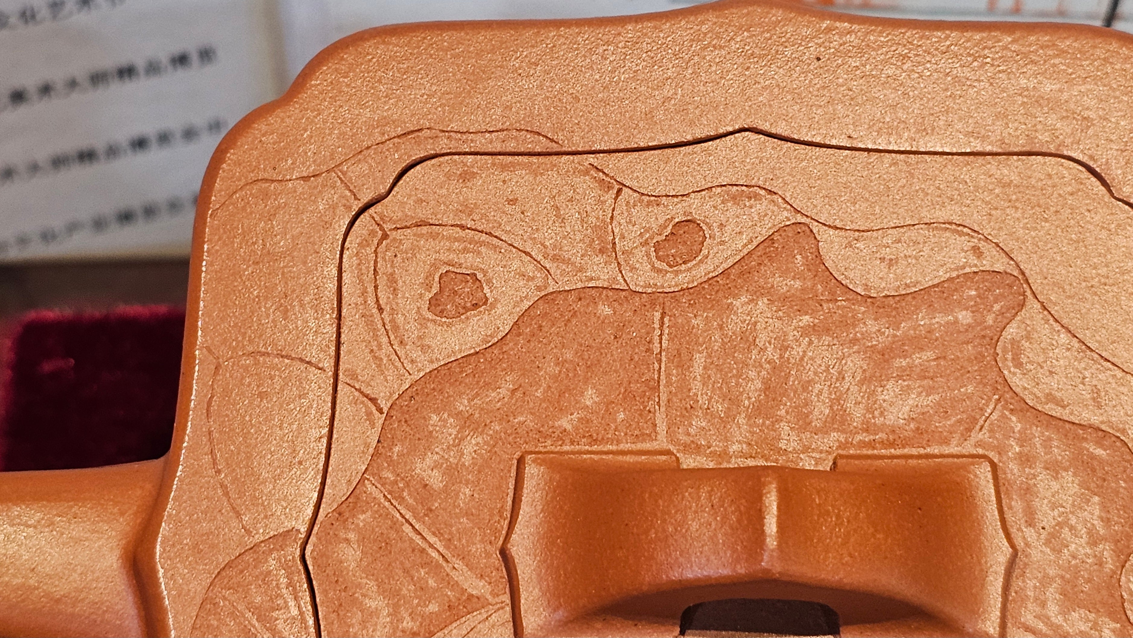 《振莲四方》~五件套组 "Zhen Lian Si Fang" SET of Five!(matching Twin cups & Twin trays), Zhu Sha 朱砂(WORLD DEBUT), by L2A Senior Consummate Artist Yuan Hui 袁辉! Lotus Engraving by Jin Li 金笠。(Lid Closing Video@11th Frame)~Congrats Dr W.S.! 0603hrs 15th Nov 2025, AZ!