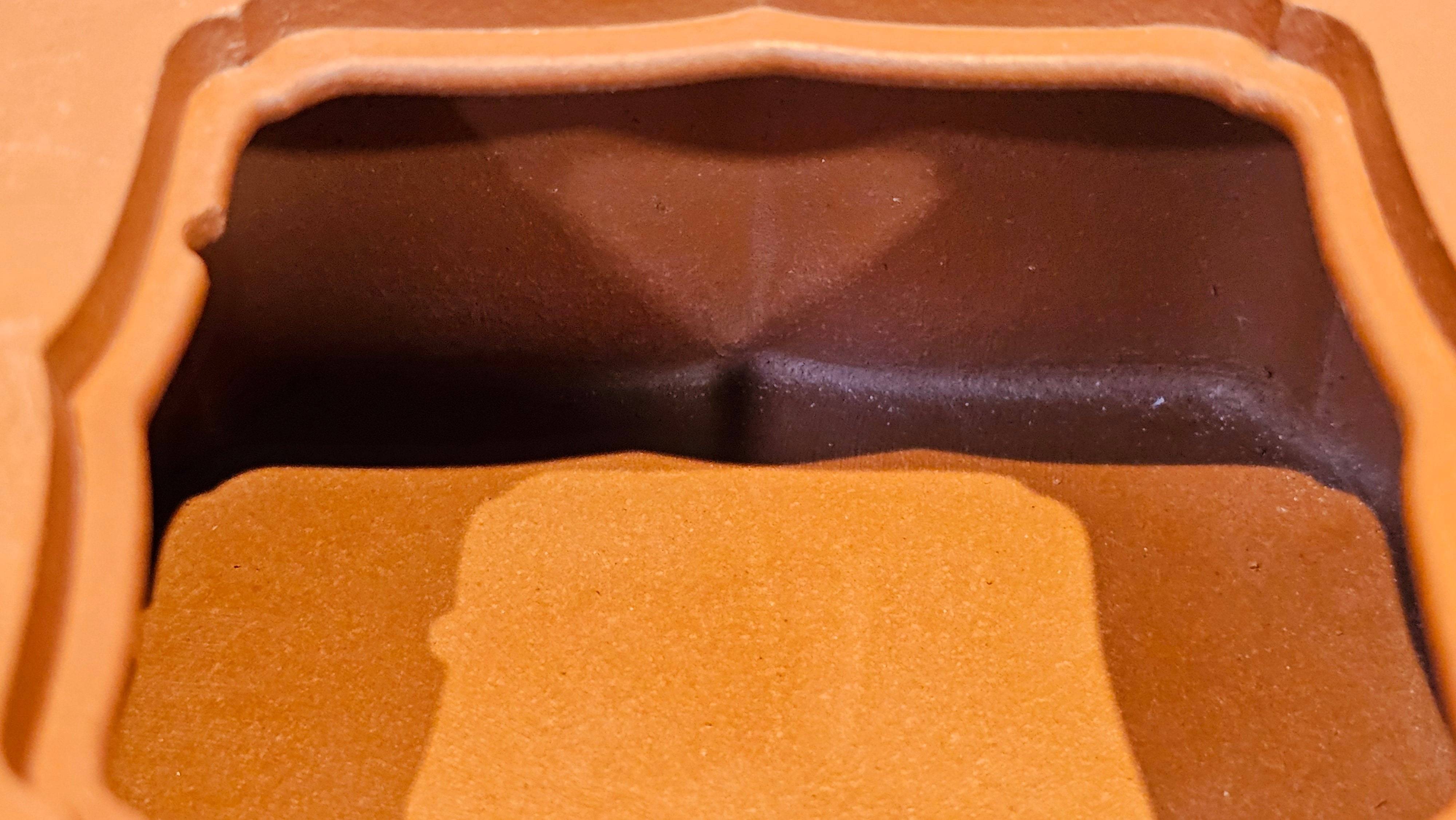 《振莲四方》~五件套组 "Zhen Lian Si Fang" SET of Five!(matching Twin cups & Twin trays), Zhu Sha 朱砂(WORLD DEBUT), by L2A Senior Consummate Artist Yuan Hui 袁辉! Lotus Engraving by Jin Li 金笠。(Lid Closing Video@11th Frame)~Congrats Dr W.S.! 0603hrs 15th Nov 2025, AZ!