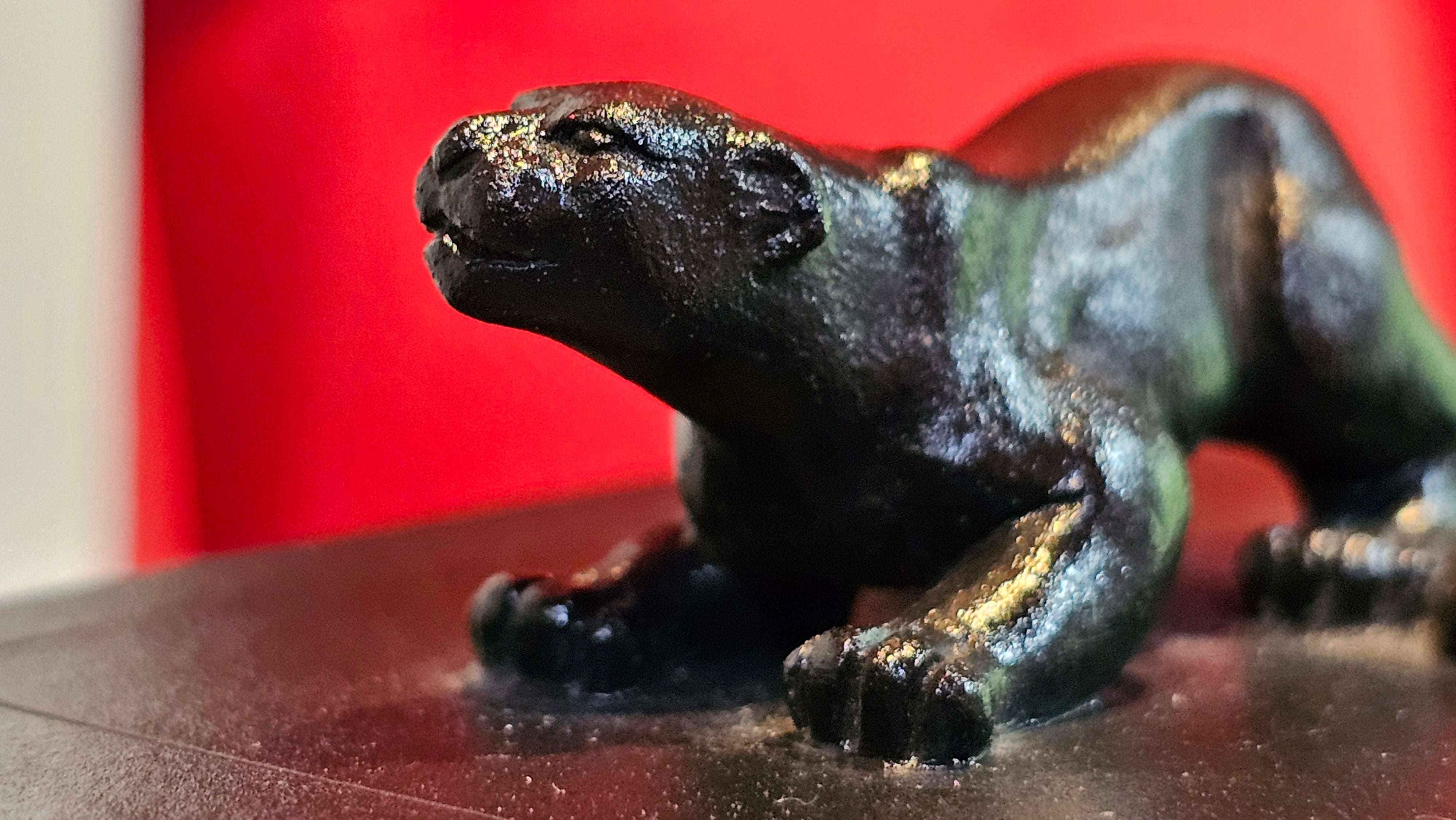 《风云之豹》"Feng Yun Zhi Bao", Di Cao Qing ~ Wu Hui Shao 底槽青~焐灰烧, 226.5ml, by L2A Senior Consummate Artist Yuan Hui 高级振兴技艺师兼高级工艺美术师～袁辉 ~ Congratulations to Mr A.A.! 1748hrs 21st Nov 2025, Port Franks! Canada🇨🇦!