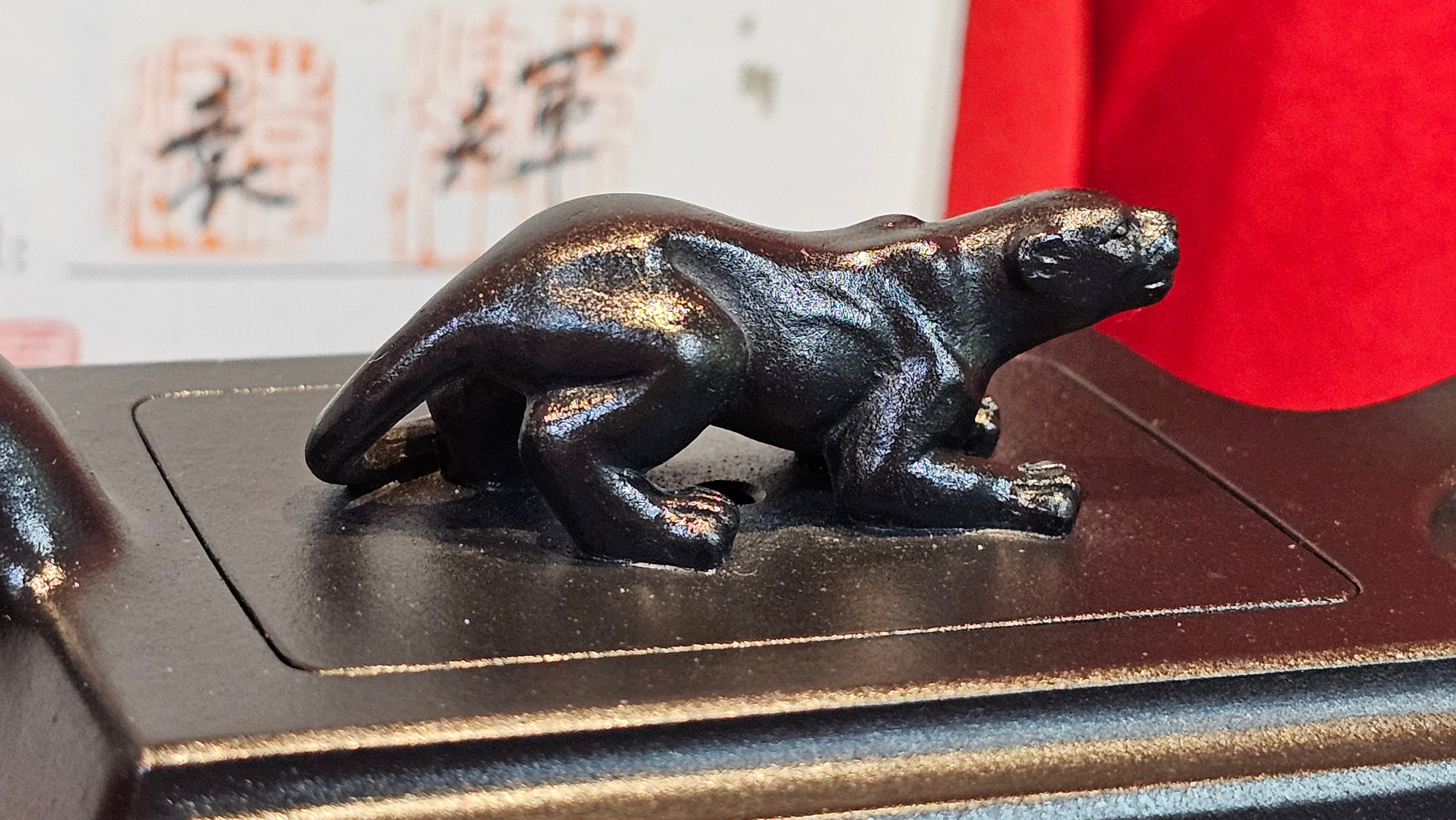 《风云之豹》"Feng Yun Zhi Bao", Di Cao Qing ~ Wu Hui Shao 底槽青~焐灰烧, 226.5ml, by L2A Senior Consummate Artist Yuan Hui 高级振兴技艺师兼高级工艺美术师～袁辉 ~ Congratulations to Mr A.A.! 1748hrs 21st Nov 2025, Port Franks! Canada🇨🇦!