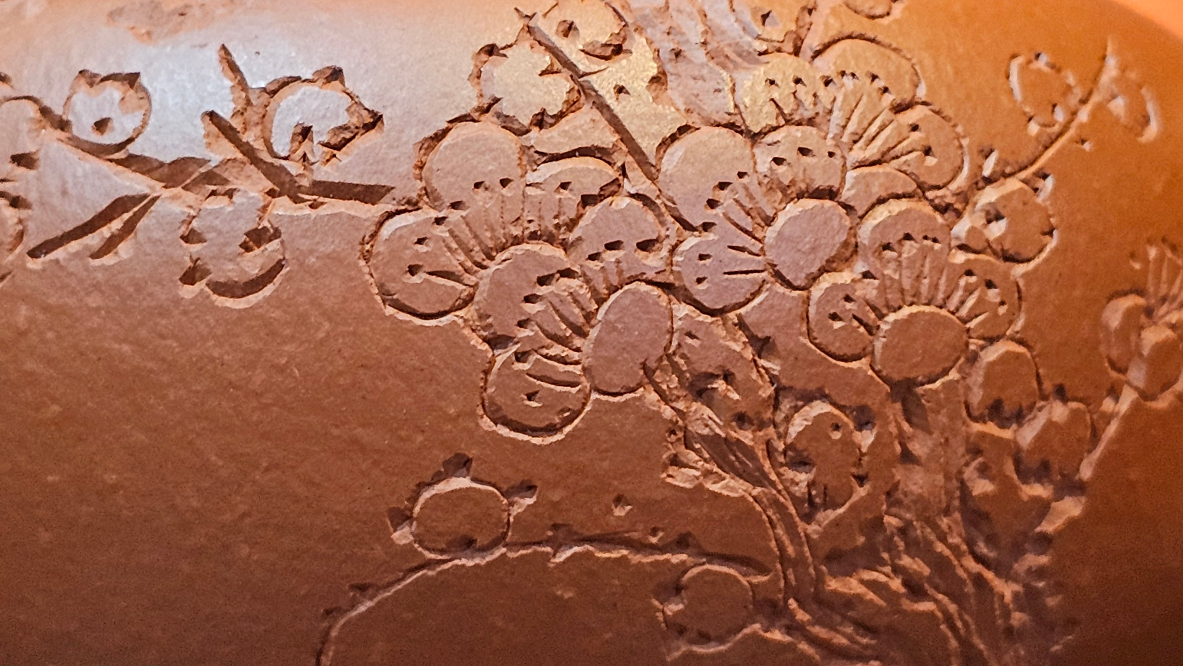 Shui Ping 水平, 152.3ml, Xiao Mei Yao Zhu Ni 小煤窑朱泥, by our Craftsman Chen Yue Fei 陈跃飞, Plum Blossoms Engraving by Craftsman Yi De Shu 一德书 ~ Congratulations to Ms A.J.! 1401hrs 18th Nov 2025, Esko! MN!