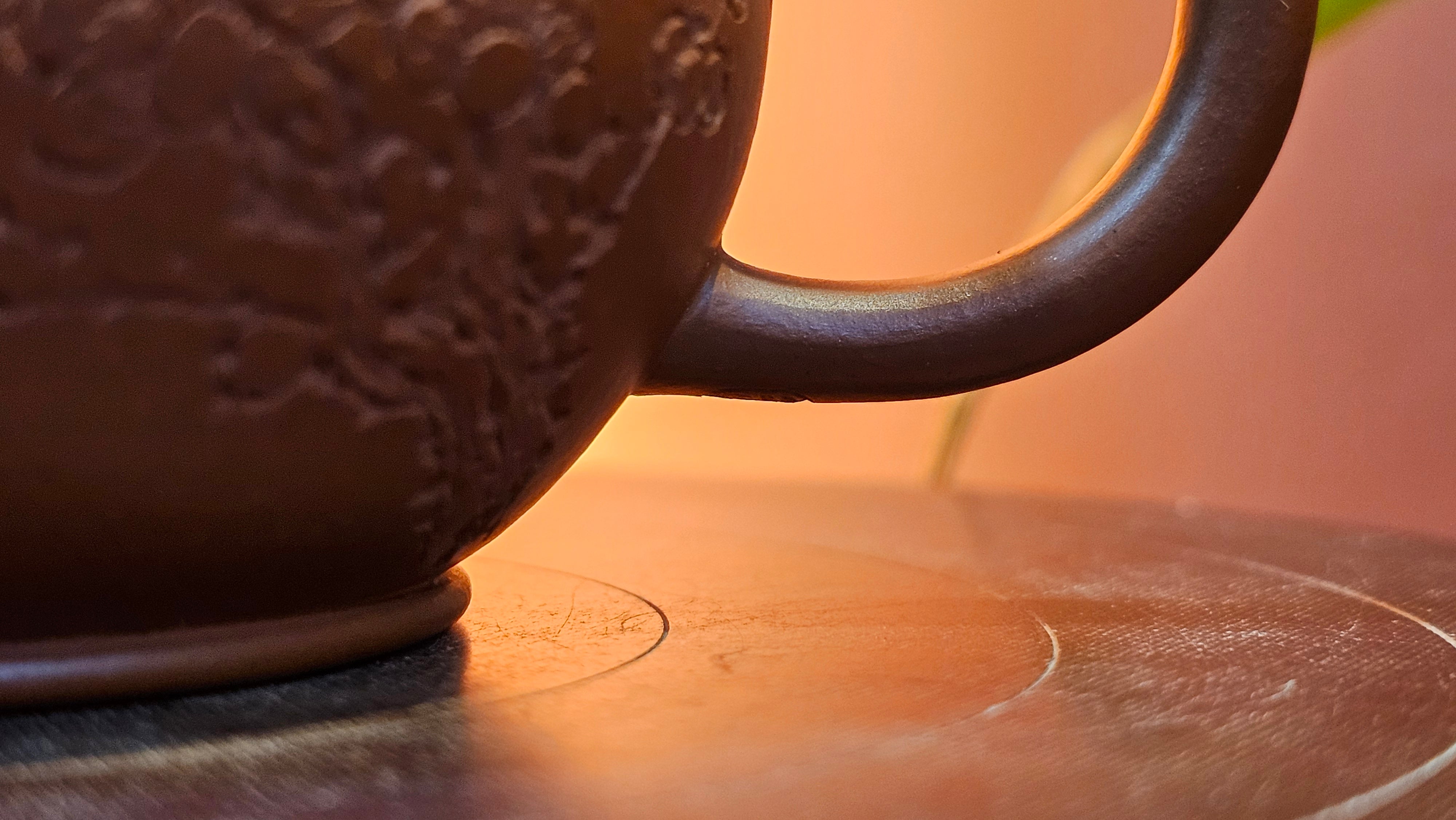 Shui Ping 水平, 152.3ml, Xiao Mei Yao Zhu Ni 小煤窑朱泥, by our Craftsman Chen Yue Fei 陈跃飞, Plum Blossoms Engraving by Craftsman Yi De Shu 一德书 ~ Congratulations to Ms A.J.! 1401hrs 18th Nov 2025, Esko! MN!