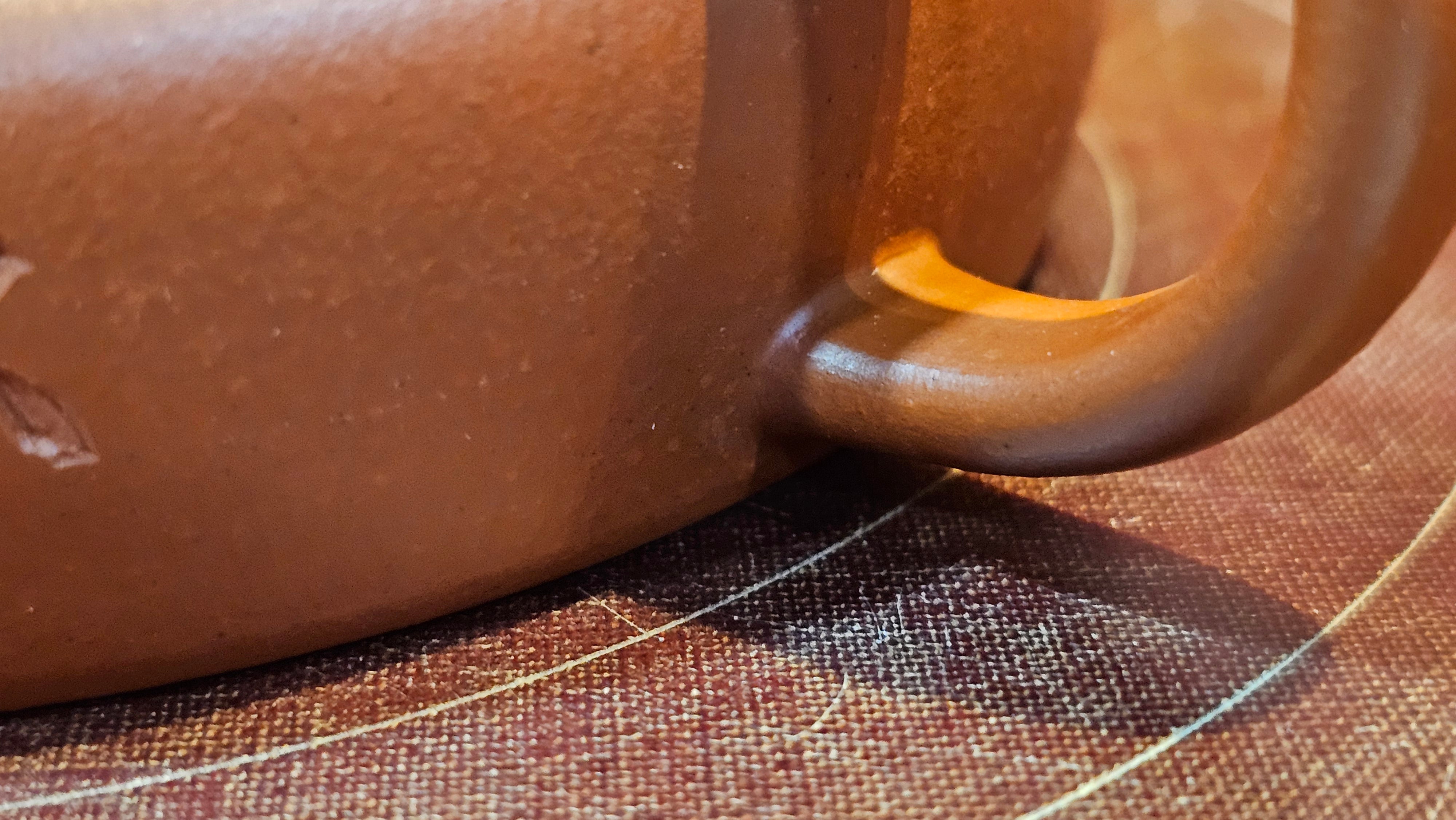 Hua Ting 华庭, 214.9ml (complex, large: 14cm long, 10cm wide), Xiao Mei Yao Zhu Ni 小煤窑朱泥,  by Craftsman Chen Yue Fei 陈跃飞, Engraving by Craftsman Yi De Shu 一德书 ~!Congratulations to Mr L.C.! 2158hrs 28th Nov 2025, Taylors! SC!