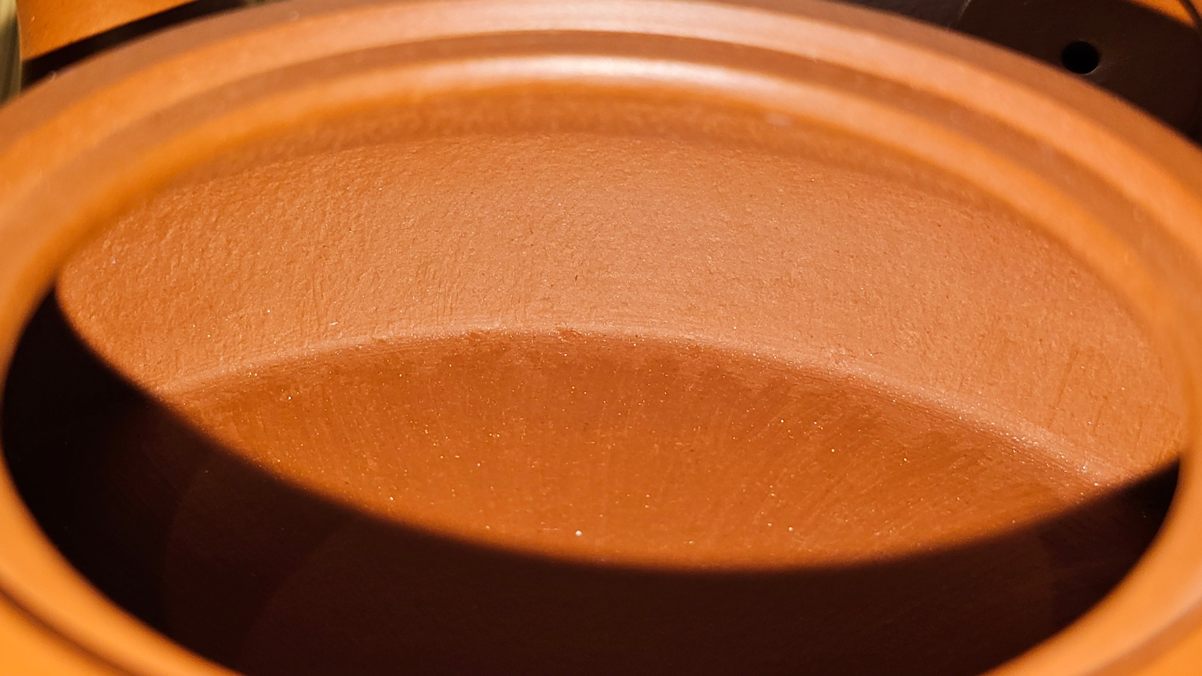 Hua Ting 华庭, 214.9ml (complex, large: 14cm long, 10cm wide), Xiao Mei Yao Zhu Ni 小煤窑朱泥,  by Craftsman Chen Yue Fei 陈跃飞, Engraving by Craftsman Yi De Shu 一德书 ~!Congratulations to Mr L.C.! 2158hrs 28th Nov 2025, Taylors! SC!