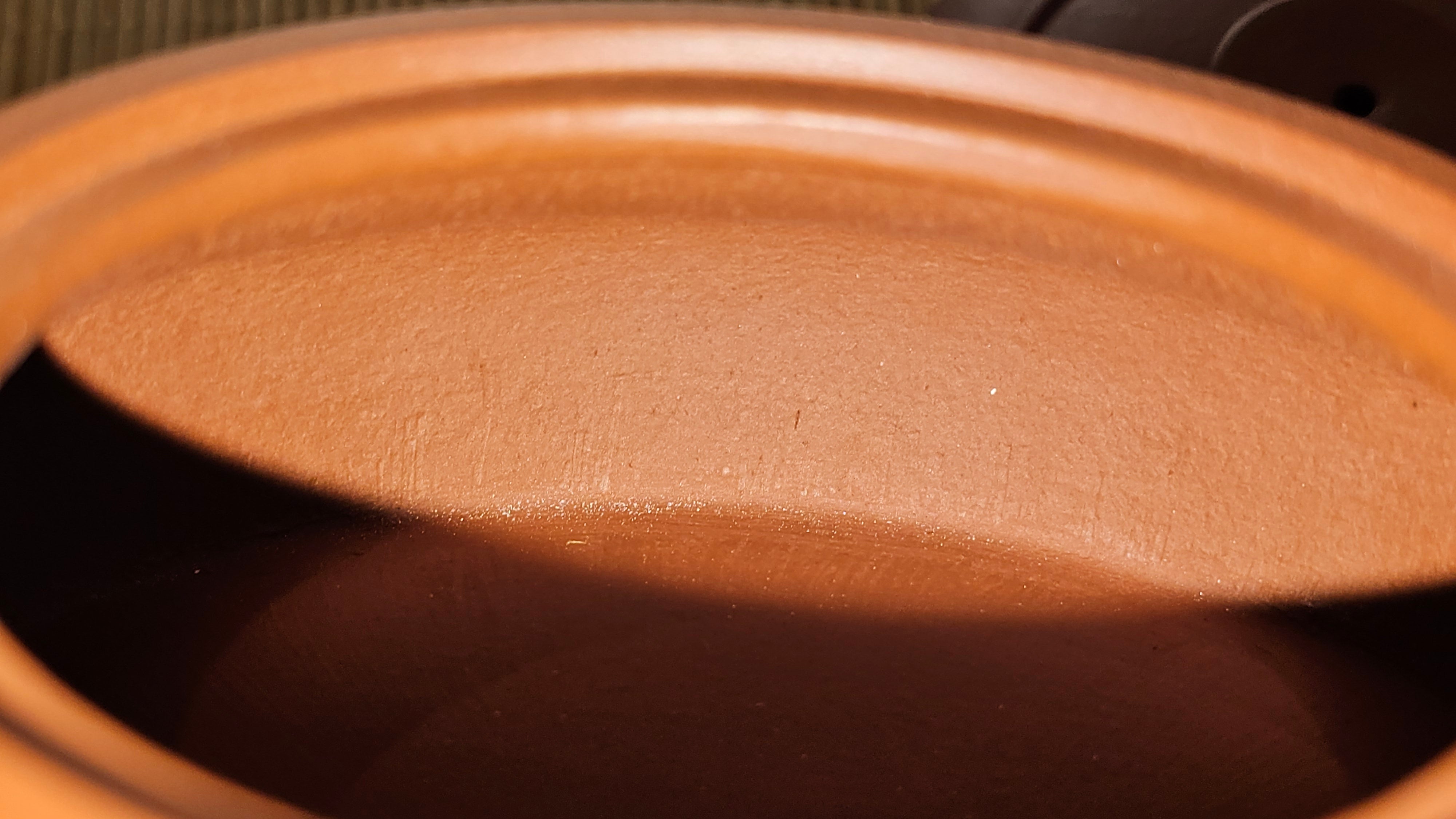 Hua Ting 华庭, 214.9ml (complex, large: 14cm long, 10cm wide), Xiao Mei Yao Zhu Ni 小煤窑朱泥,  by Craftsman Chen Yue Fei 陈跃飞, Engraving by Craftsman Yi De Shu 一德书 ~!Congratulations to Mr L.C.! 2158hrs 28th Nov 2025, Taylors! SC!