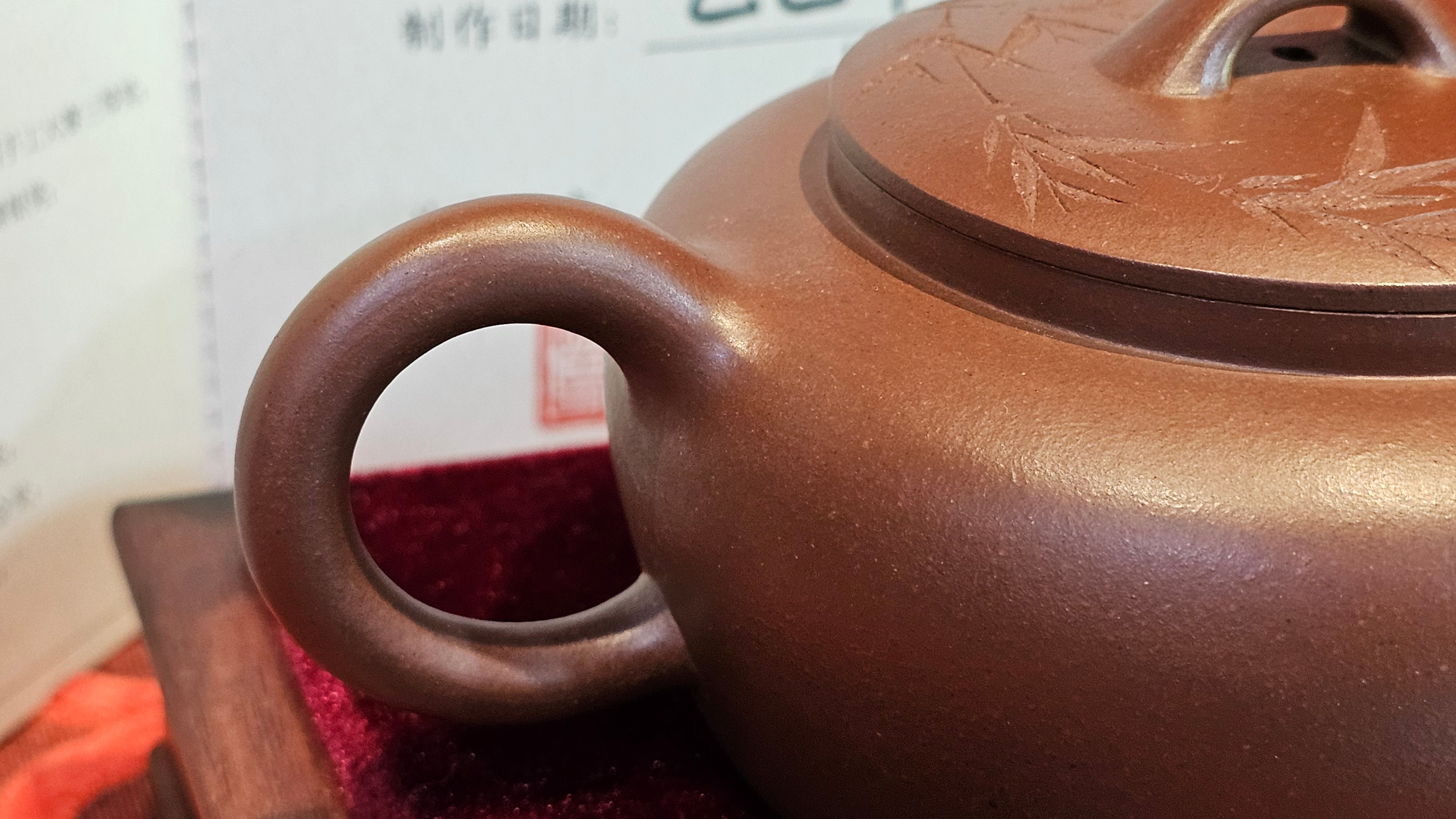 《小满》"Xiao Man", 312.3ml, Di Cao Qing Zi Ni 底槽青紫泥 ~ Crafted by L3A Consummate Master Artist Li Yan Ru 李艳如, Engraving by Artist Luo Ren 洛人 ~ Congratulations!to Mr S.M.! 2315hrs 24th Nov 2025, Séméac! France🇫🇷!