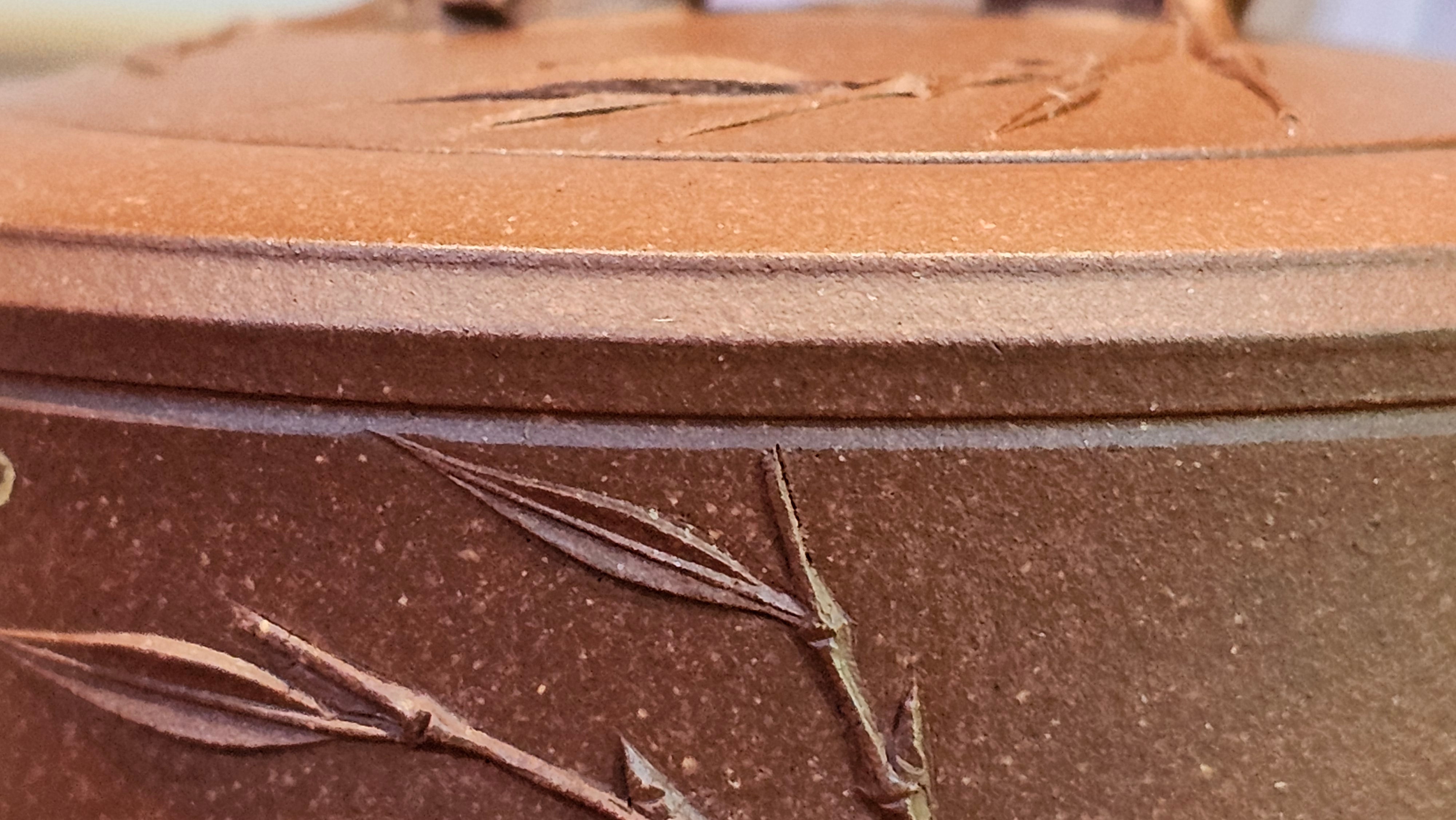 《湘妃竹段》"Xiang Fei Zhu Duan", 244.8ml, Di Cao Qing Zi Ni with Duan Ni Clay embellishments for the characteristic "Xiang Fei Bamboo" Patterns, by L4 Assoc Master Yu Chun Lei 俞春雷 ~!Congratulations to Kungfu Master J.G.! 1122hrs 23rd Nov 2025, New Orleans! LA!