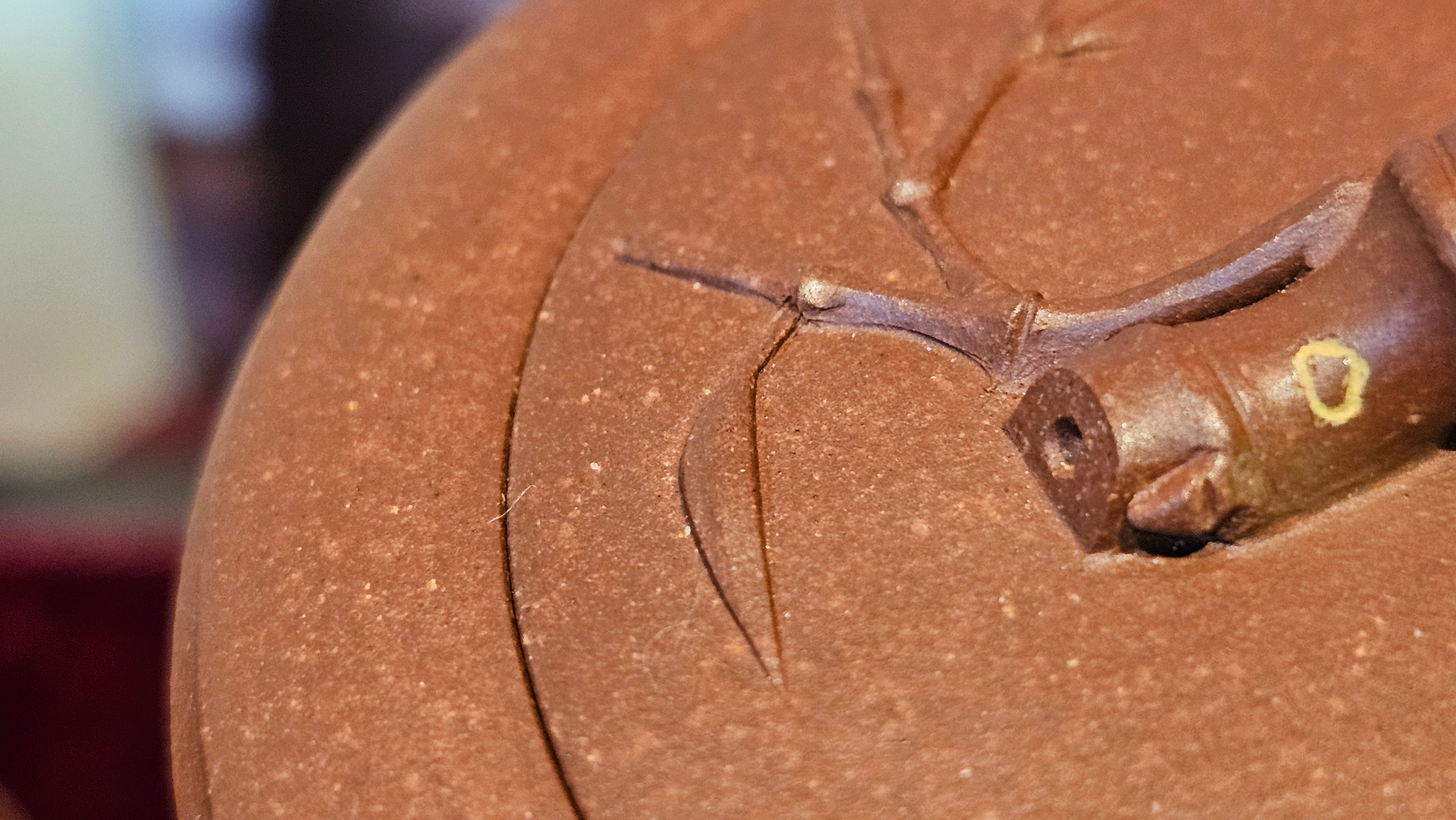 《湘妃竹段》"Xiang Fei Zhu Duan", 244.8ml, Di Cao Qing Zi Ni with Duan Ni Clay embellishments for the characteristic "Xiang Fei Bamboo" Patterns, by L4 Assoc Master Yu Chun Lei 俞春雷 ~!Congratulations to Kungfu Master J.G.! 1122hrs 23rd Nov 2025, New Orleans! LA!