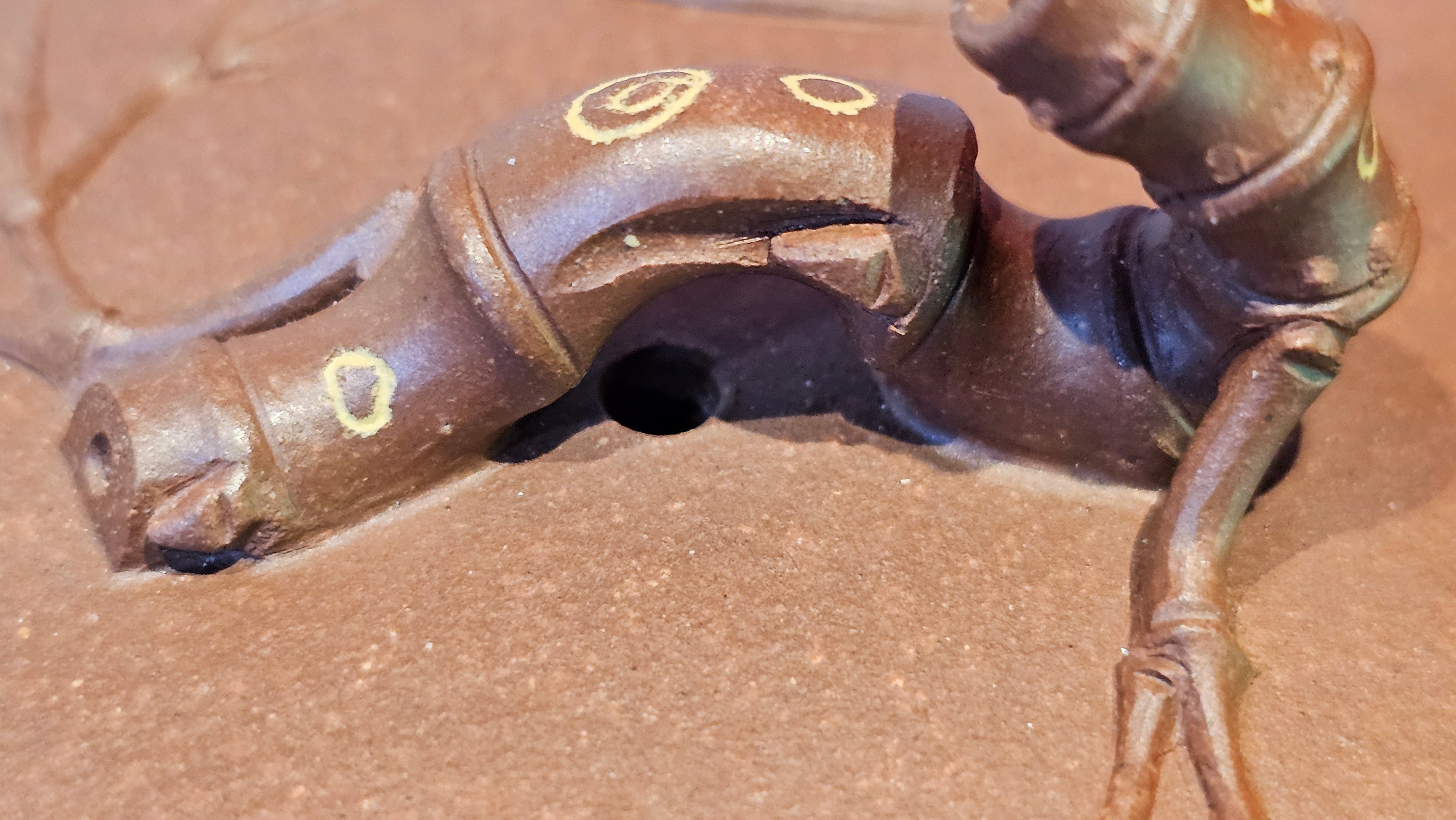 《湘妃竹段》"Xiang Fei Zhu Duan", 244.8ml, Di Cao Qing Zi Ni with Duan Ni Clay embellishments for the characteristic "Xiang Fei Bamboo" Patterns, by L4 Assoc Master Yu Chun Lei 俞春雷 ~!Congratulations to Kungfu Master J.G.! 1122hrs 23rd Nov 2025, New Orleans! LA!