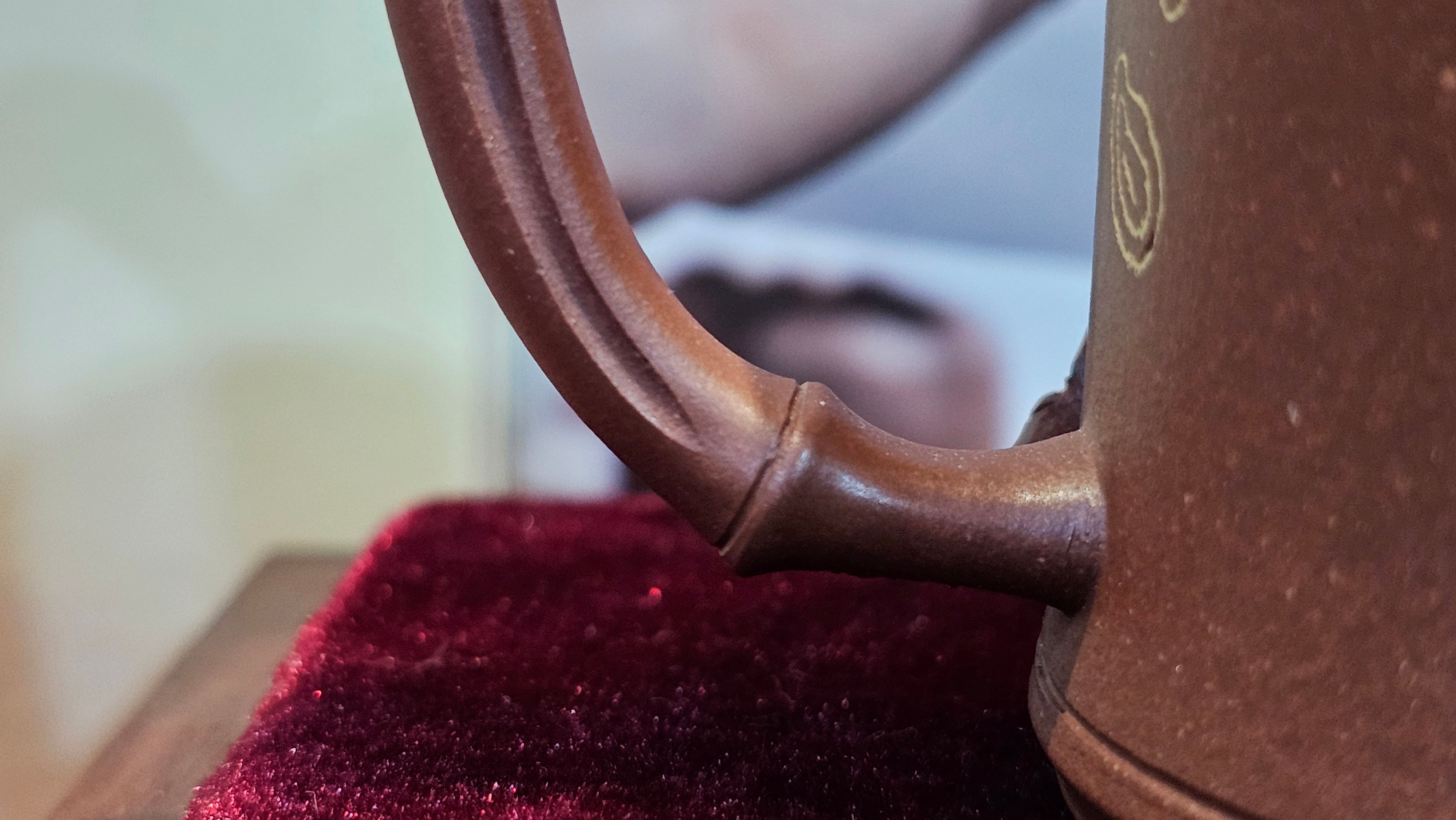 《湘妃竹段》"Xiang Fei Zhu Duan", 244.8ml, Di Cao Qing Zi Ni with Duan Ni Clay embellishments for the characteristic "Xiang Fei Bamboo" Patterns, by L4 Assoc Master Yu Chun Lei 俞春雷 ~!Congratulations to Kungfu Master J.G.! 1122hrs 23rd Nov 2025, New Orleans! LA!