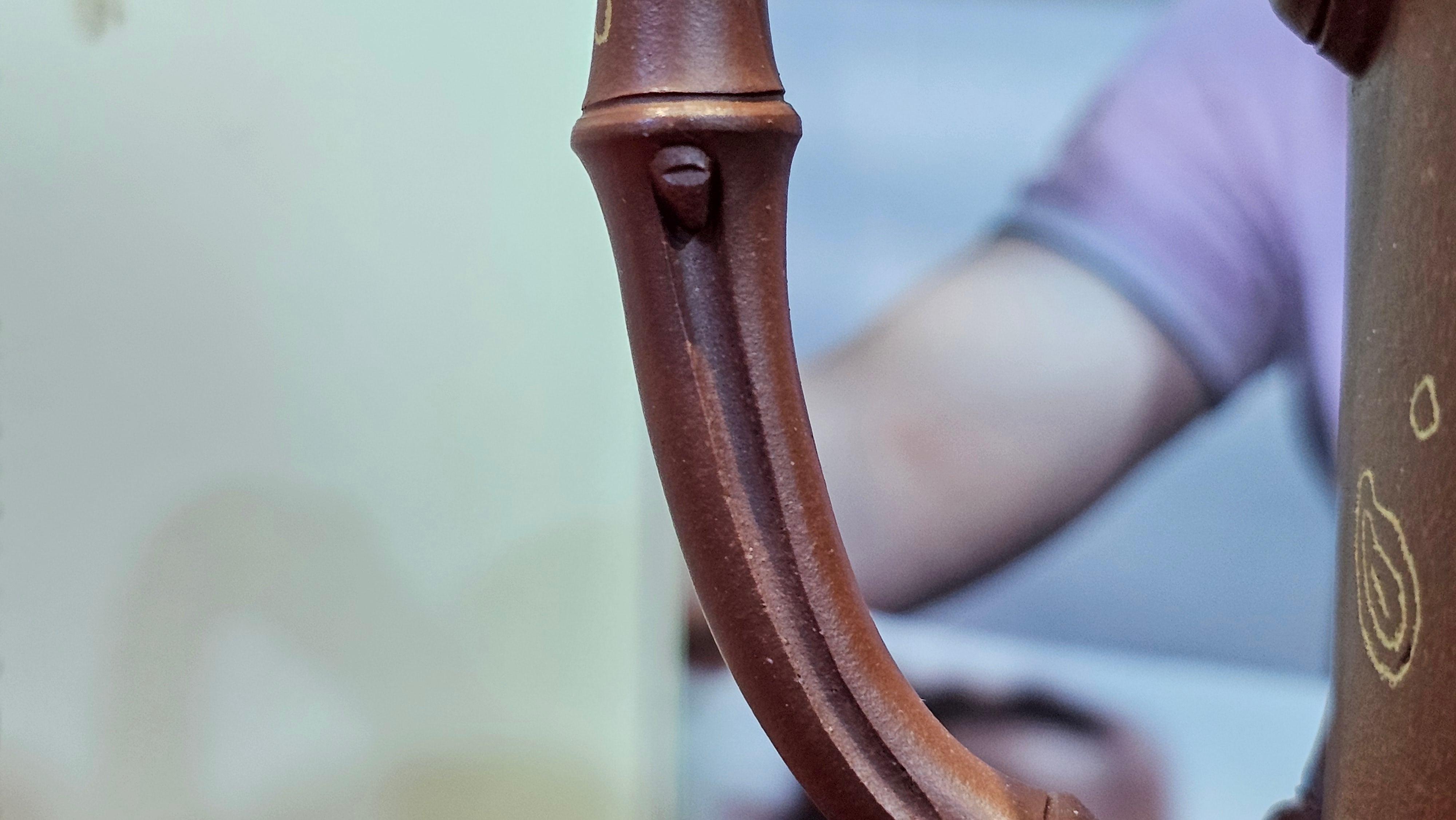 《湘妃竹段》"Xiang Fei Zhu Duan", 244.8ml, Di Cao Qing Zi Ni with Duan Ni Clay embellishments for the characteristic "Xiang Fei Bamboo" Patterns, by L4 Assoc Master Yu Chun Lei 俞春雷 ~!Congratulations to Kungfu Master J.G.! 1122hrs 23rd Nov 2025, New Orleans! LA!