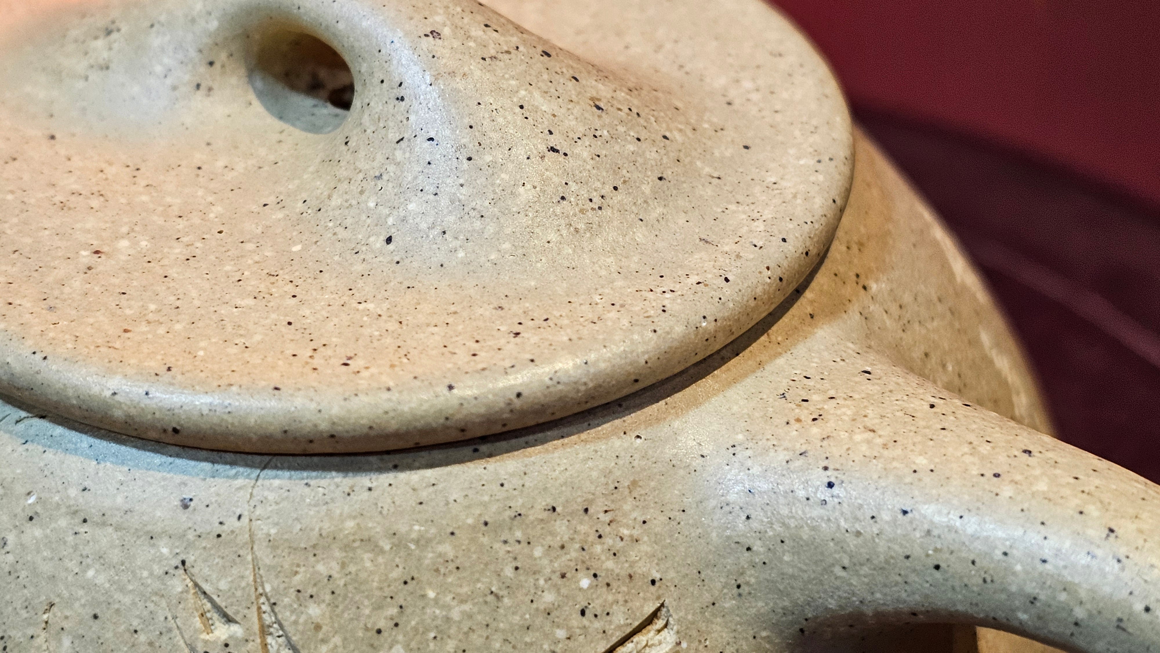 Jing Zhou Shi Piao 景舟石瓢, Zhi Ma Duan Ni 芝麻段泥, 186.8ml, by Craftsman Gu Xiao Ming 顾小明; Engraving of Bamboo & Poem in Kai Shu 竹与诗词(楷书)刻绘 by Craftsman Ruo Xi 若兮 ~ Congratulations!to Mr M.B.! 0132hrs 26th Nov 2025, Los Angeles! CA!