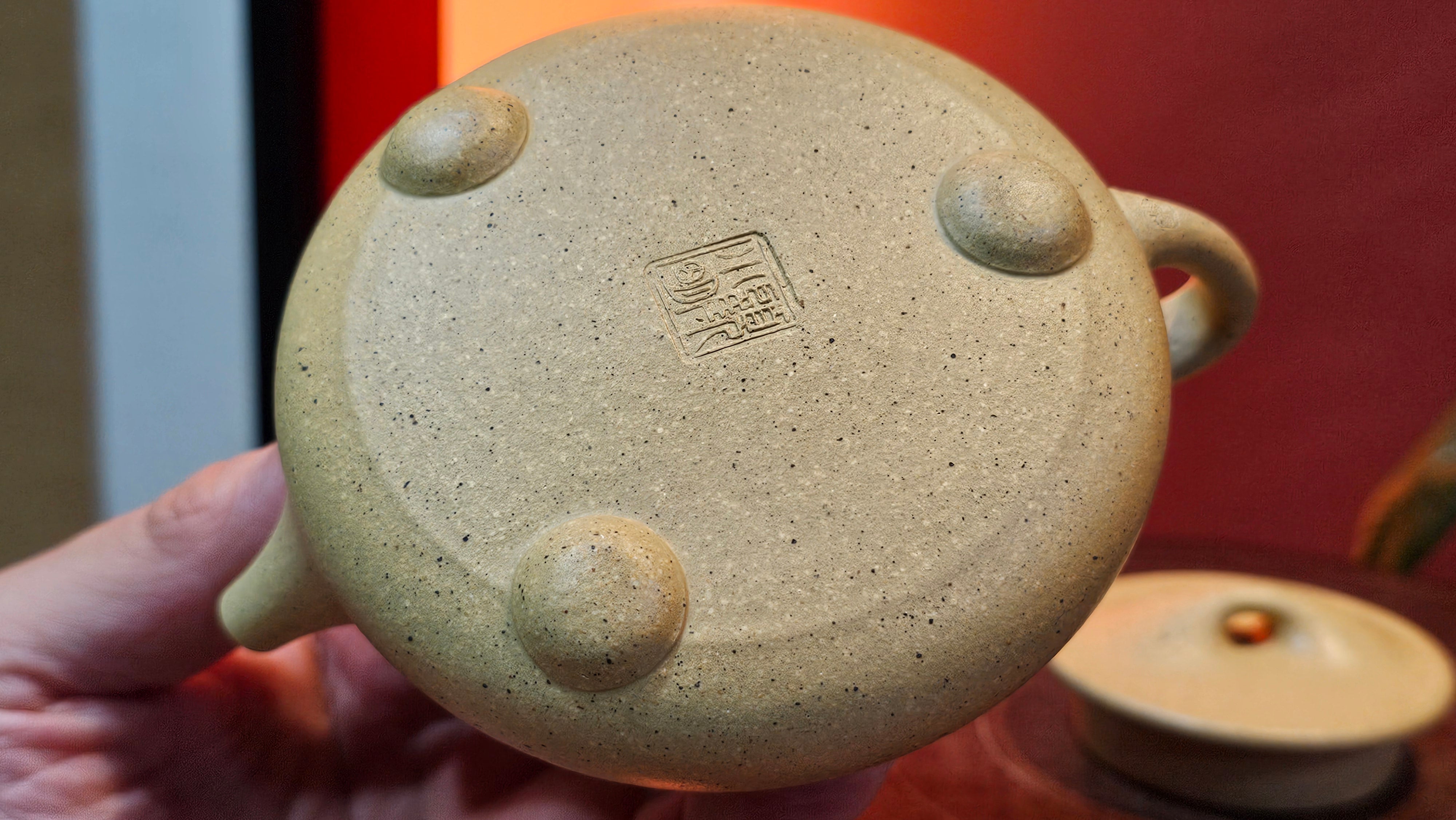 Jing Zhou Shi Piao 景舟石瓢, Zhi Ma Duan Ni 芝麻段泥, 186.8ml, by Craftsman Gu Xiao Ming 顾小明; Engraving of Bamboo & Poem in Kai Shu 竹与诗词(楷书)刻绘 by Craftsman Ruo Xi 若兮 ~ Congratulations!to Mr M.B.! 0132hrs 26th Nov 2025, Los Angeles! CA!