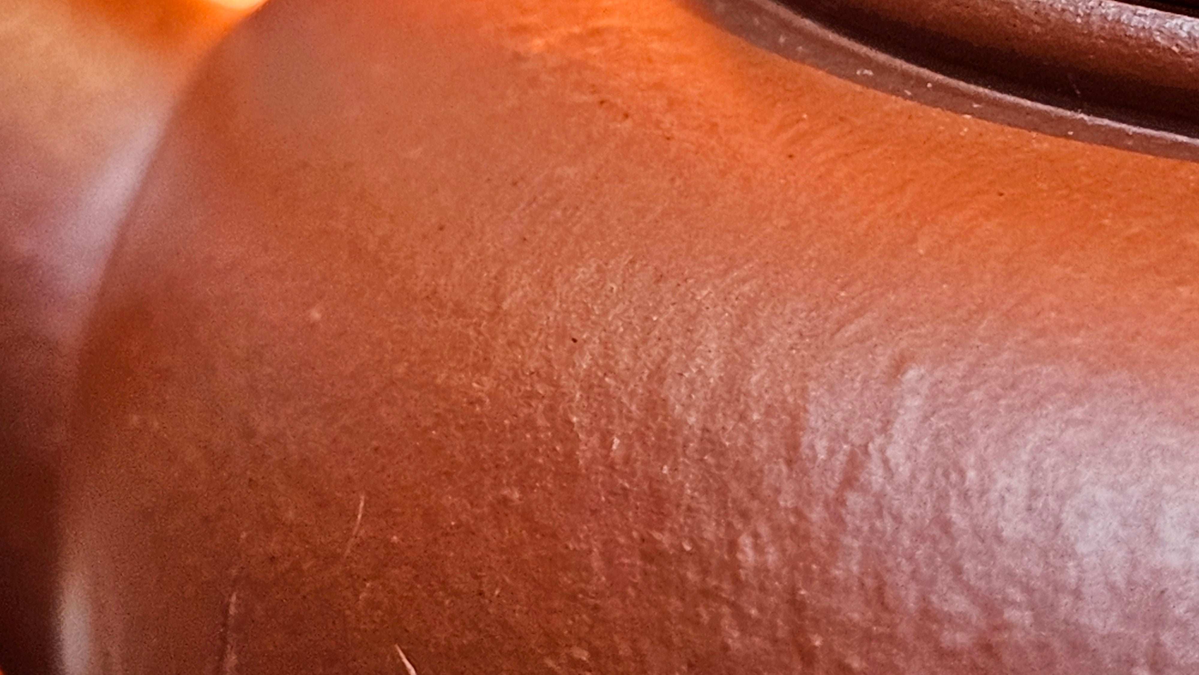 Shui Ping 水平, 156.3ml, Xiao Mei Yao Zhu Ni 小煤窑朱泥, by our Craftsman Chen Yue Fei 陈跃飞, "平步青云" and Bamboo Engraving by Craftsman Yi De Shu 一德书。