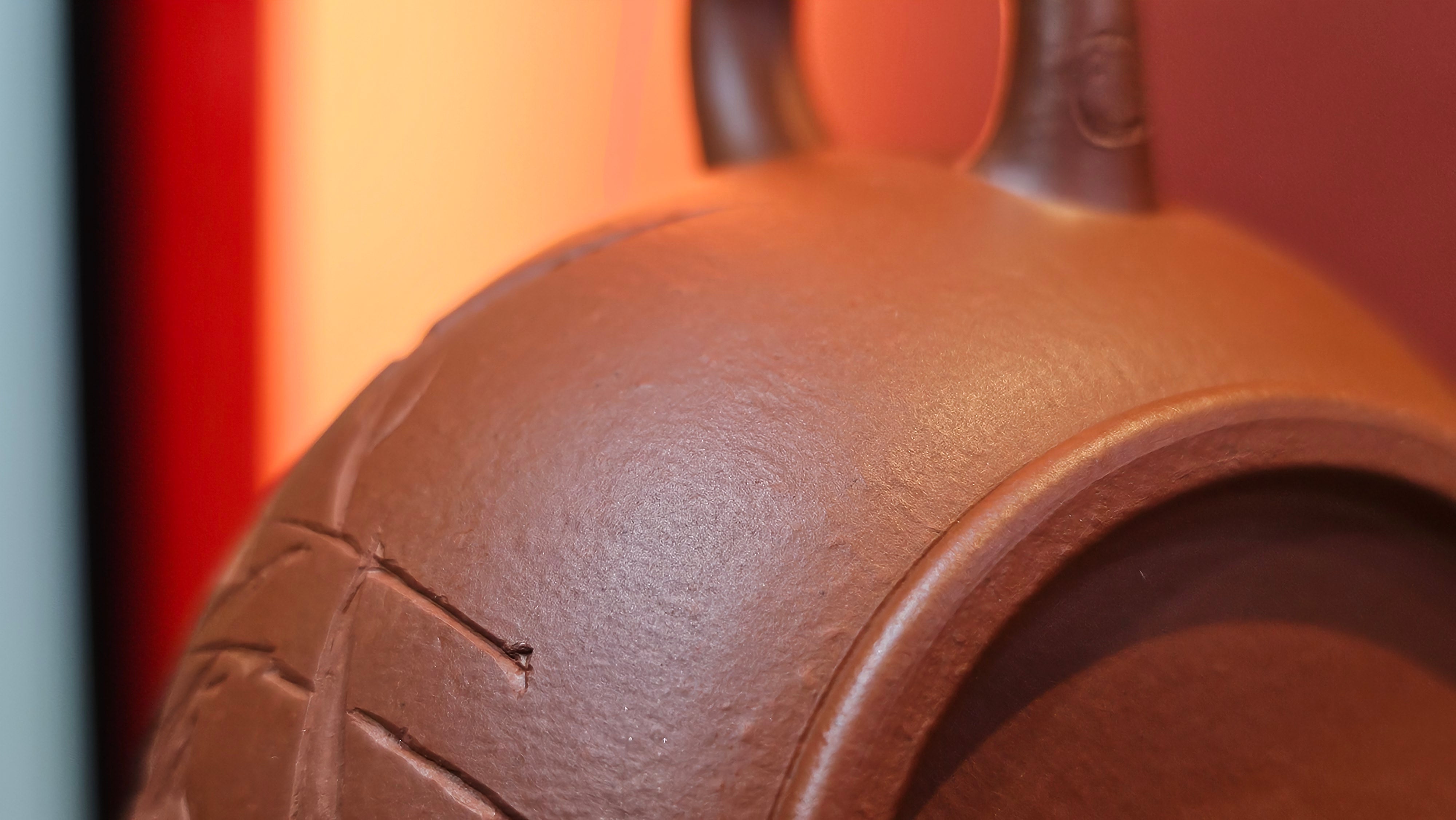 Shui Ping 水平, 156.3ml, Xiao Mei Yao Zhu Ni 小煤窑朱泥, by our Craftsman Chen Yue Fei 陈跃飞, "平步青云" and Bamboo Engraving by Craftsman Yi De Shu 一德书。