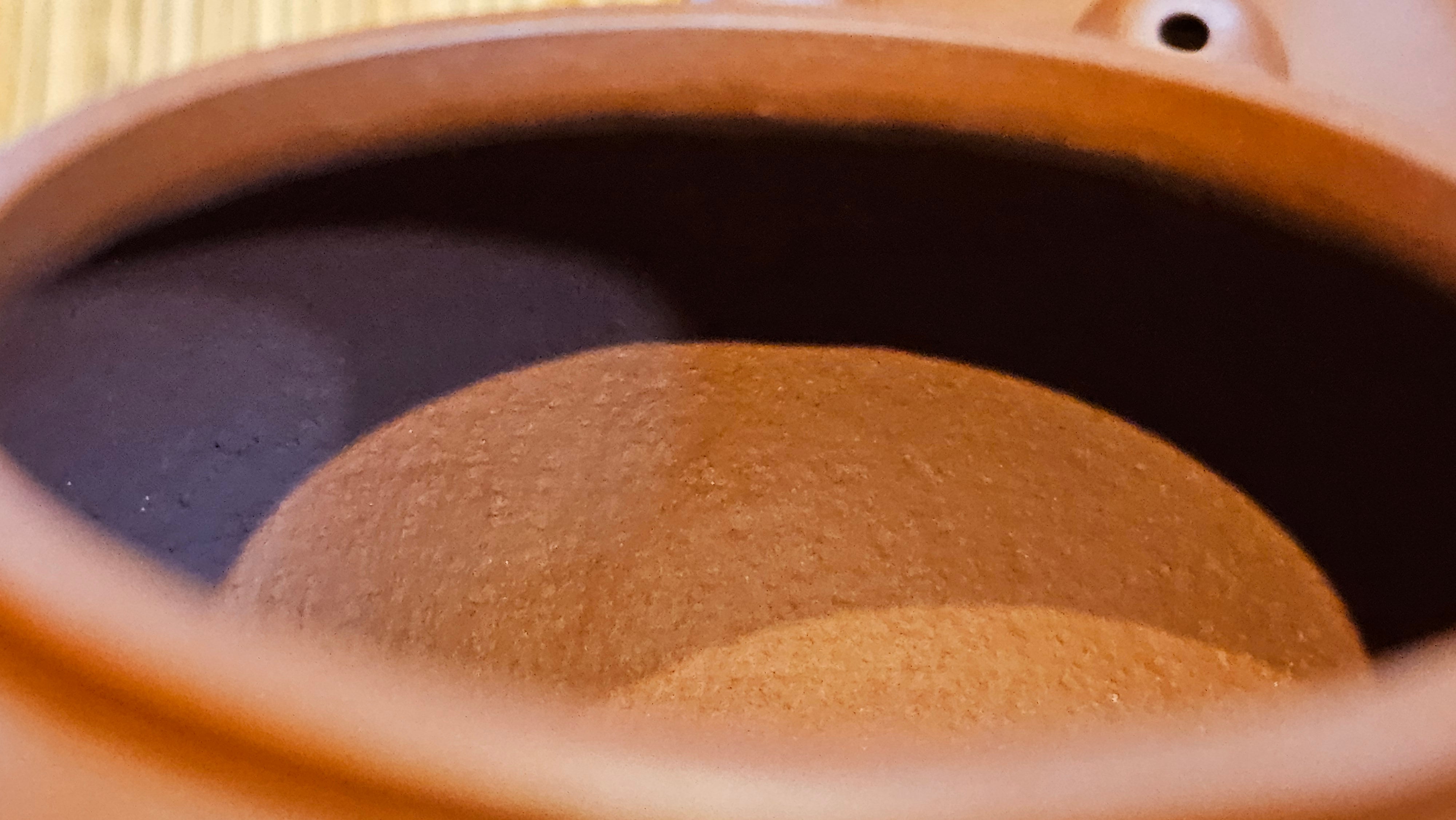 Shui Ping 水平, 156.3ml, Xiao Mei Yao Zhu Ni 小煤窑朱泥, by our Craftsman Chen Yue Fei 陈跃飞, "平步青云" and Bamboo Engraving by Craftsman Yi De Shu 一德书。