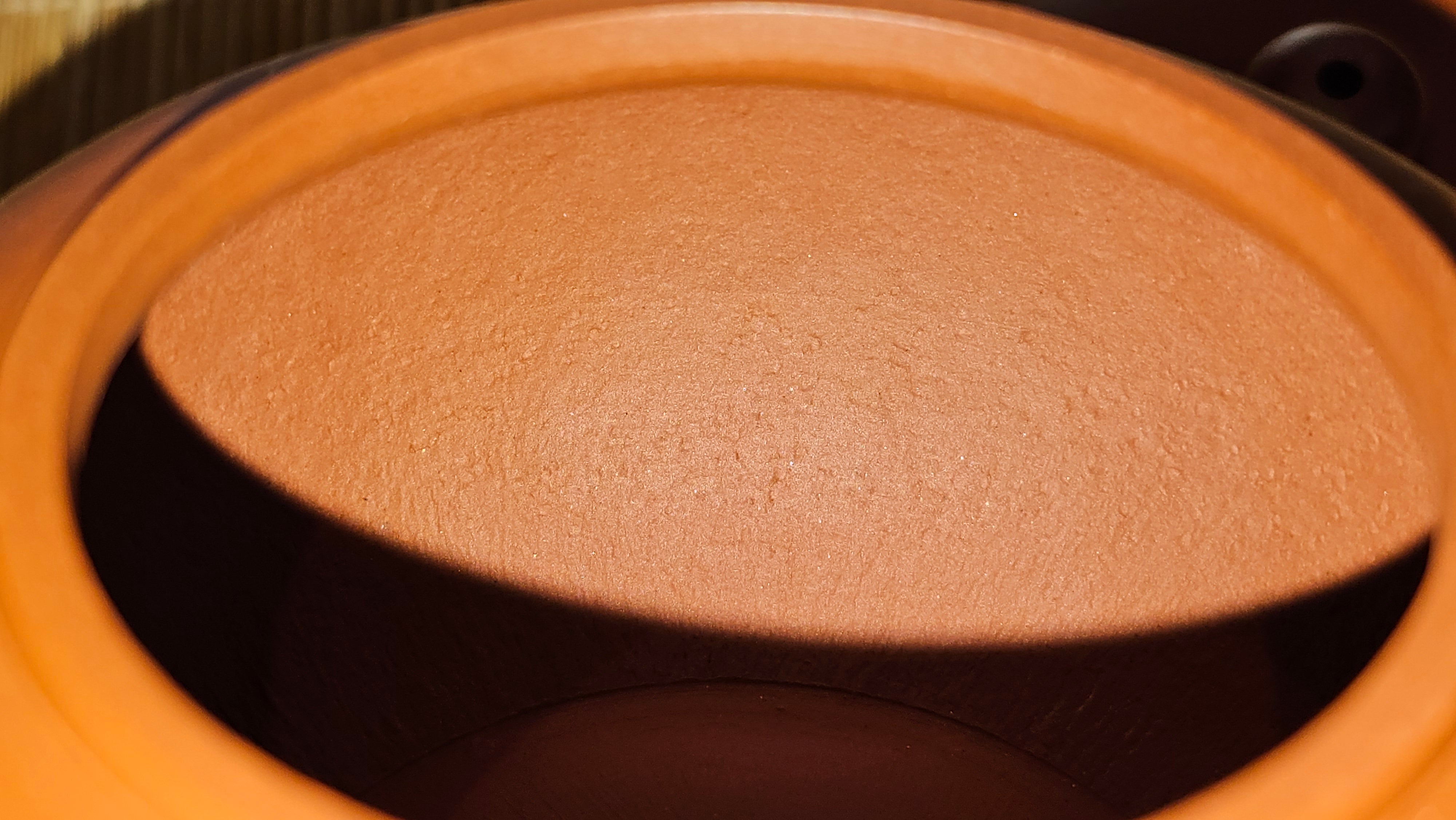 Shui Ping 水平, 156.3ml, Xiao Mei Yao Zhu Ni 小煤窑朱泥, by our Craftsman Chen Yue Fei 陈跃飞, "平步青云" and Bamboo Engraving by Craftsman Yi De Shu 一德书。