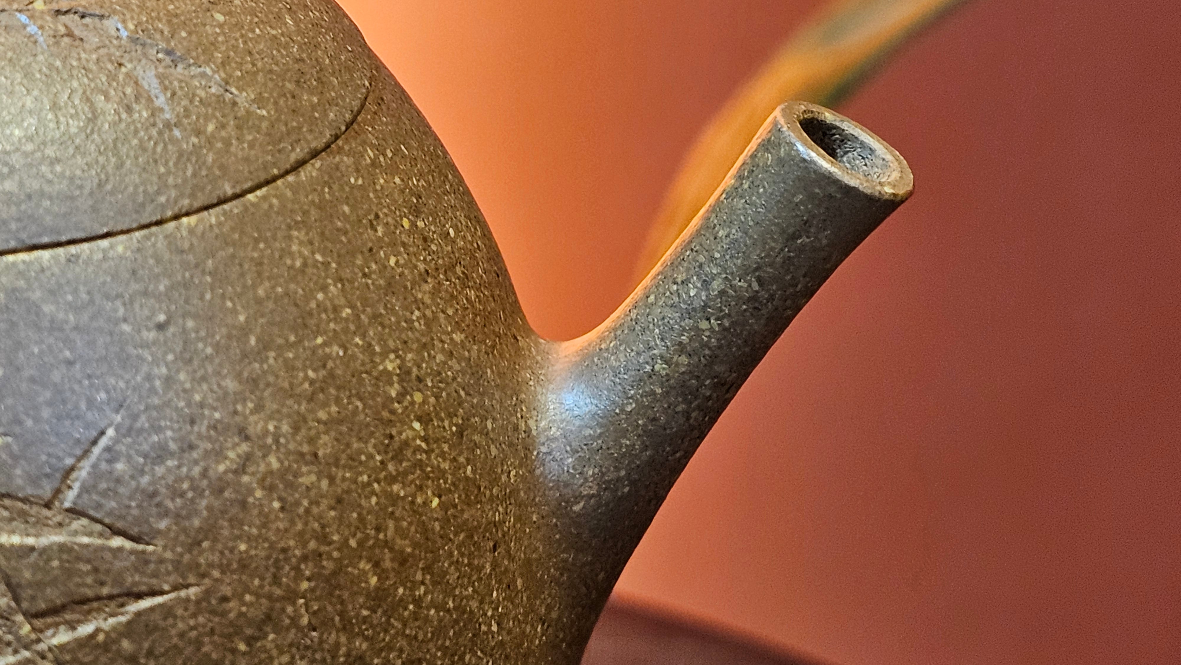 Gao Xiu Hu《高秀壶》, 182.9ml, Bao Shan Duan Ni 宝山段泥, by Craftsman Zhu Shu 朱舒 ~ With Engraving of Bamboos and Verse in Zhuan Shu 篆书 by Craftsman Yi Cheng 逸成!~ Congratulations!to Ms E.A.! 0009hrs 28th Nov 2025, Vineland! NJ!