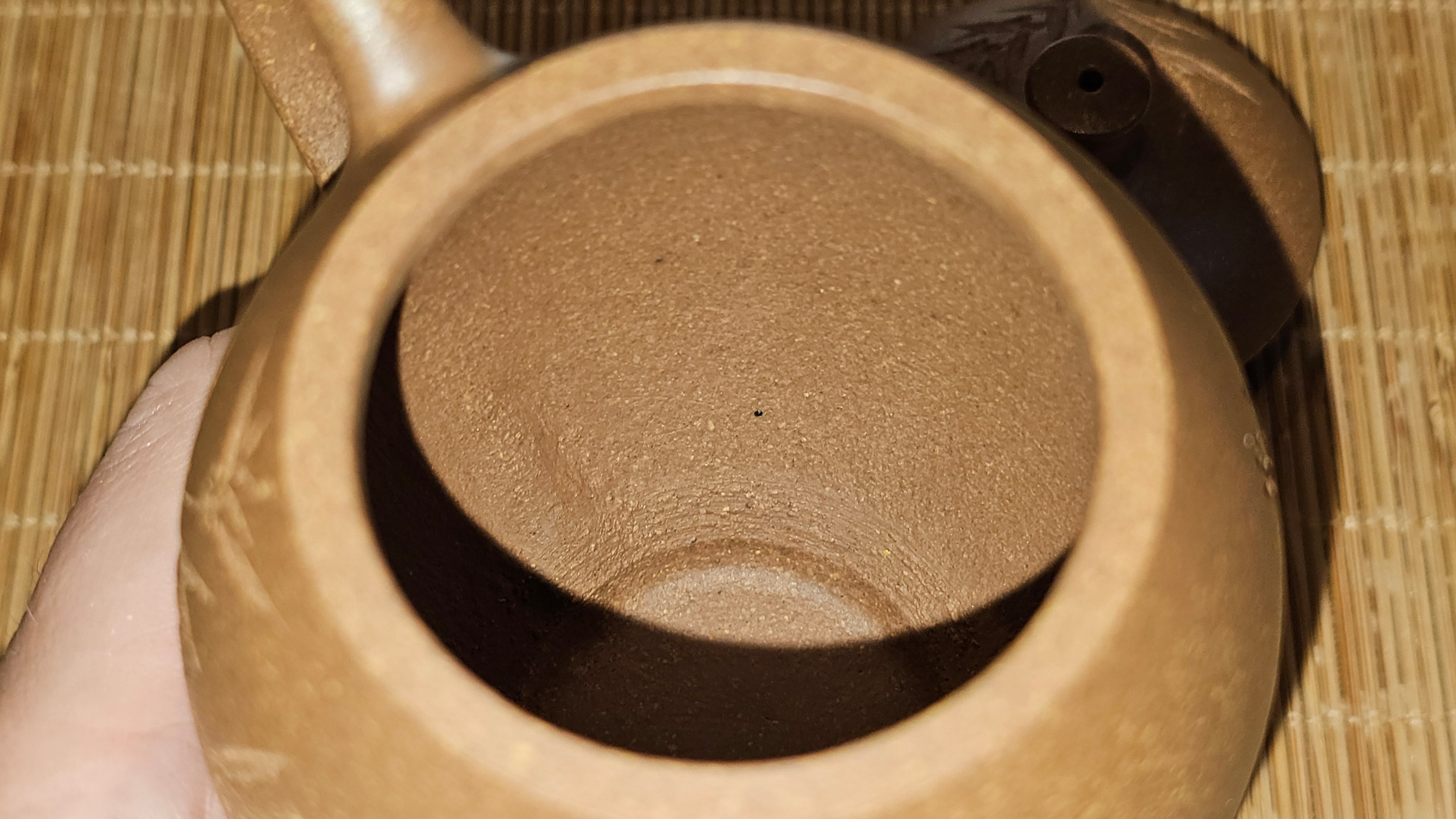 Gao Xiu Hu《高秀壶》, 181.2ml, Bao Shan Duan Ni 宝山段泥, by Craftsman Zhu Shu 朱舒 ~ With Engraving of Bamboos and Verse in Zhuan Shu 篆书 by Craftsman Yi Cheng 逸成!~Congratulations to Mr A.D.P.! 2242hrs 27th Nov 2025, Forest! Belgium🇧🇪!