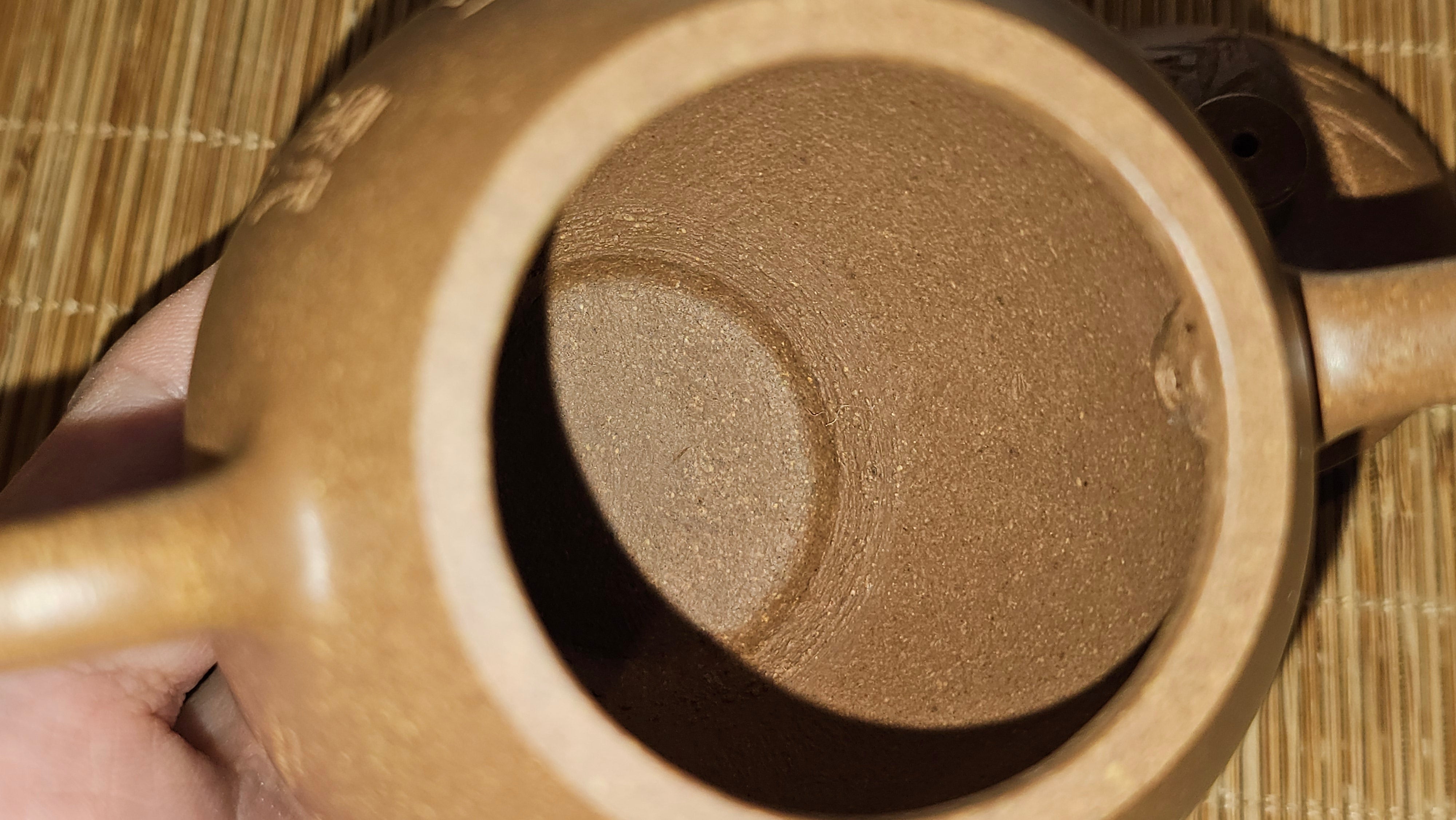 Gao Xiu Hu《高秀壶》, 181.2ml, Bao Shan Duan Ni 宝山段泥, by Craftsman Zhu Shu 朱舒 ~ With Engraving of Bamboos and Verse in Zhuan Shu 篆书 by Craftsman Yi Cheng 逸成!~Congratulations to Mr A.D.P.! 2242hrs 27th Nov 2025, Forest! Belgium🇧🇪!