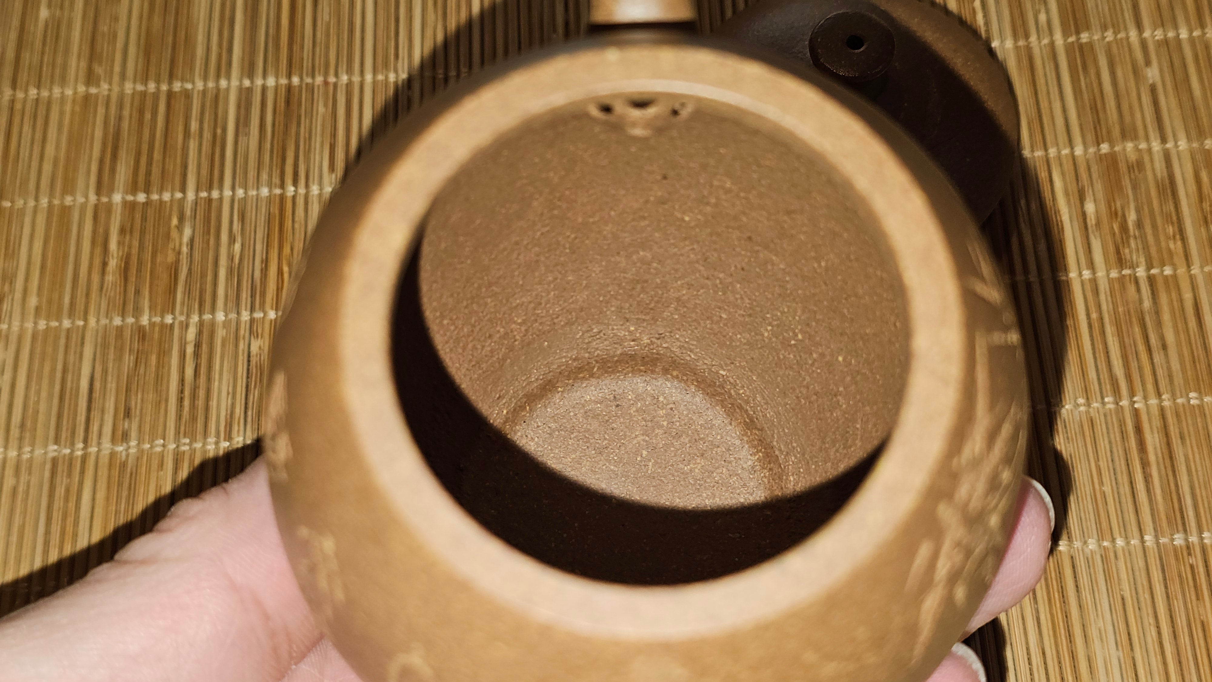 Gao Xiu Hu《高秀壶》, 182.9ml, Bao Shan Duan Ni 宝山段泥, by Craftsman Zhu Shu 朱舒 ~ With Engraving of Bamboos and Verse in Zhuan Shu 篆书 by Craftsman Yi Cheng 逸成!~ Congratulations!to Ms E.A.! 0009hrs 28th Nov 2025, Vineland! NJ!