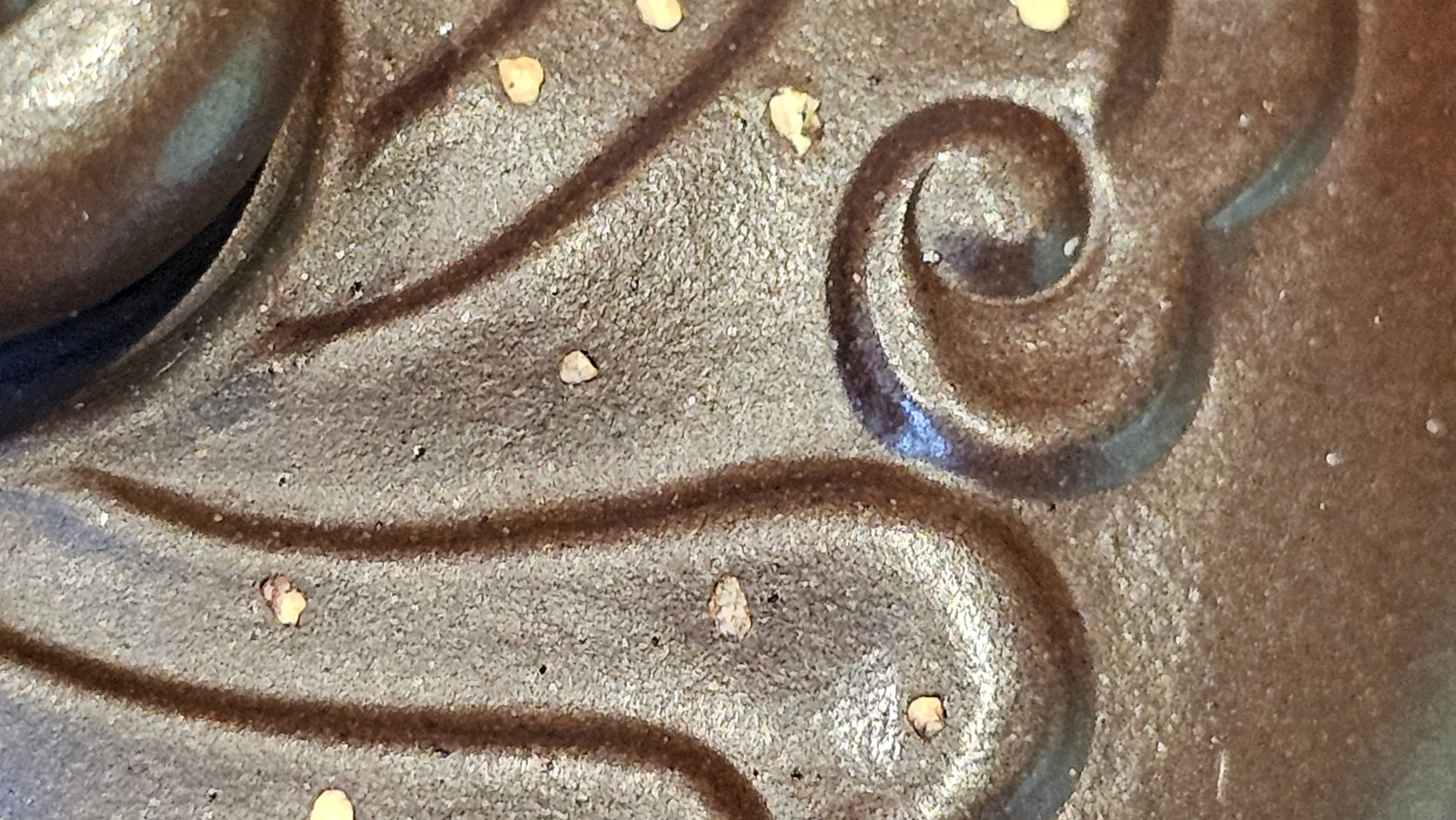 《禅莲宝瓶》"Chan Lian Bao Ping", 215.9ml, High Fired ~ Gao Wen Zi Ni, Ornate Ru Yi Motif Clay Sculpting! with Gold Appliqué! ~ Brand New Design & Crafted by L3A Consummate Master Artist Li Yan Ru ~ Congrats to Mr J.G.! 1235hrs 29th Nov, New Orleans! LA!