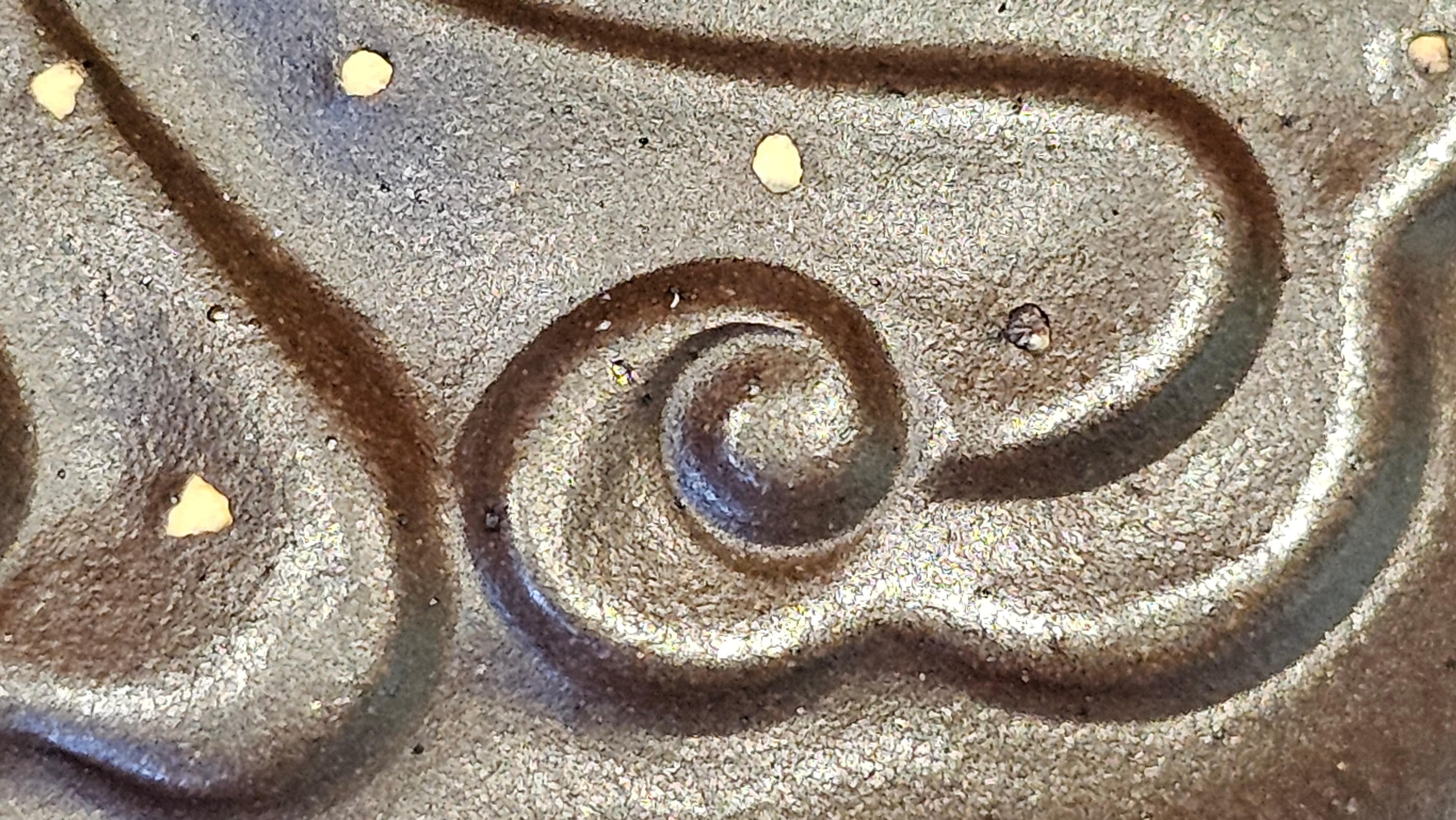 《禅莲宝瓶》"Chan Lian Bao Ping", 215.9ml, High Fired ~ Gao Wen Zi Ni, Ornate Ru Yi Motif Clay Sculpting! with Gold Appliqué! ~ Brand New Design & Crafted by L3A Consummate Master Artist Li Yan Ru ~ Congrats to Mr J.G.! 1235hrs 29th Nov, New Orleans! LA!