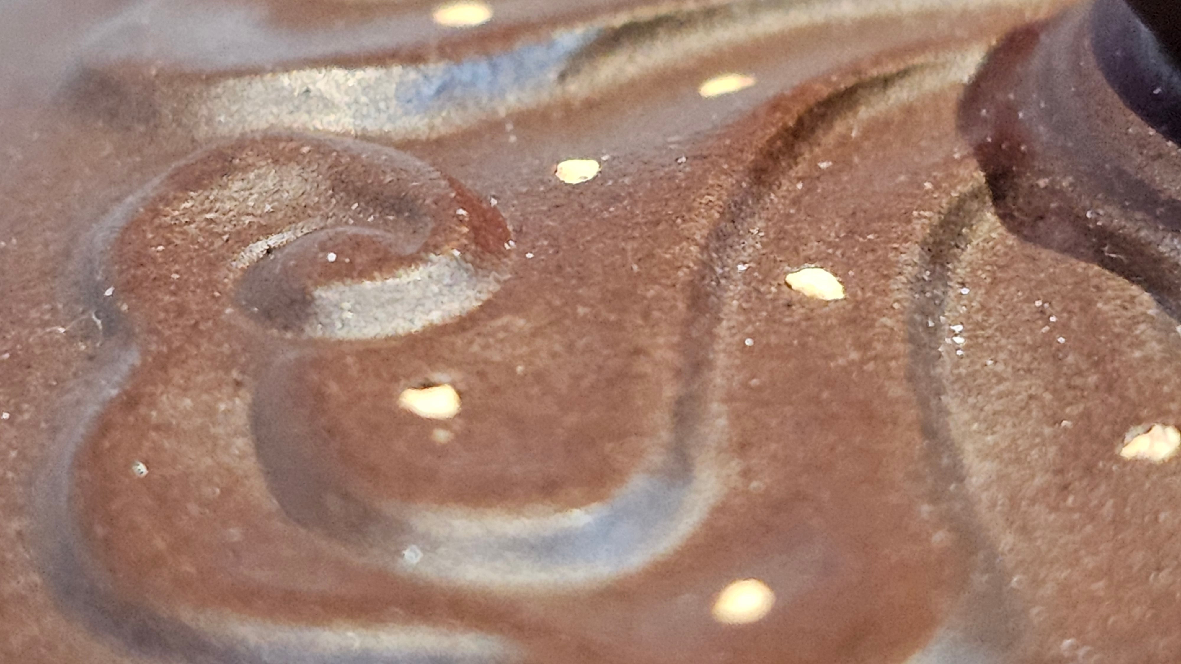 《禅莲宝瓶》"Chan Lian Bao Ping", 215.9ml, High Fired ~ Gao Wen Zi Ni, Ornate Ru Yi Motif Clay Sculpting! with Gold Appliqué! ~ Brand New Design & Crafted by L3A Consummate Master Artist Li Yan Ru ~ Congrats to Mr J.G.! 1235hrs 29th Nov, New Orleans! LA!