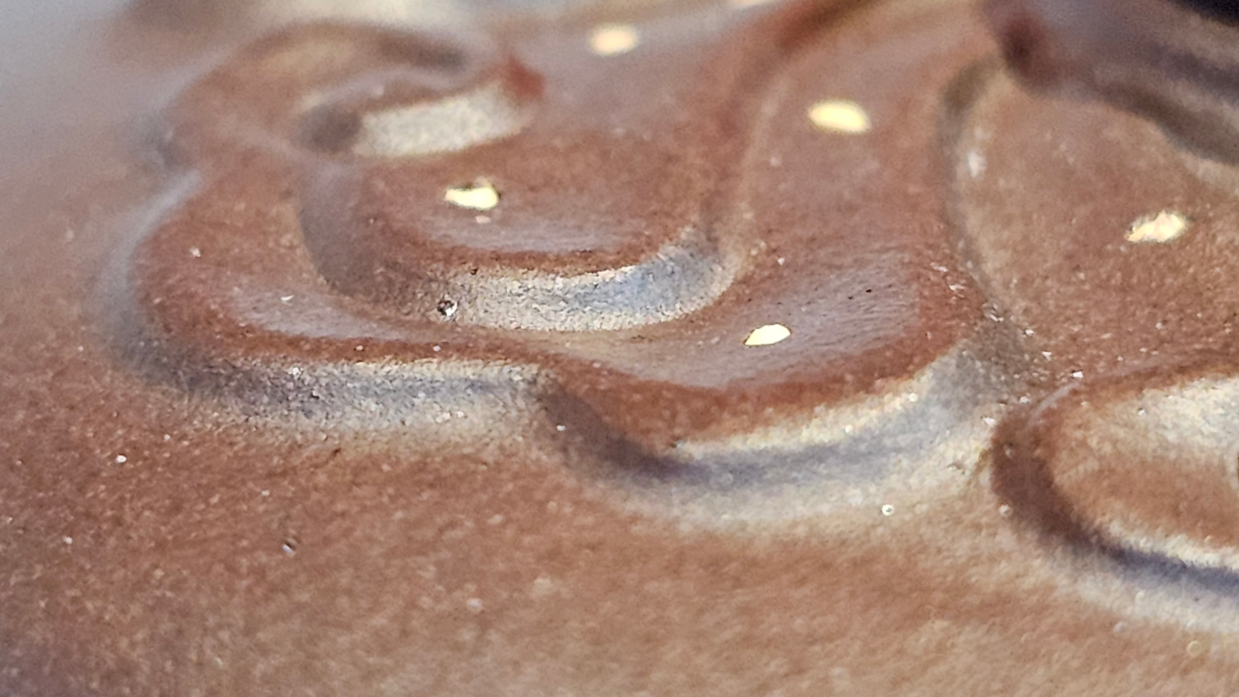 《禅莲宝瓶》"Chan Lian Bao Ping", 215.9ml, High Fired ~ Gao Wen Zi Ni, Ornate Ru Yi Motif Clay Sculpting! with Gold Appliqué! ~ Brand New Design & Crafted by L3A Consummate Master Artist Li Yan Ru ~ Congrats to Mr J.G.! 1235hrs 29th Nov, New Orleans! LA!