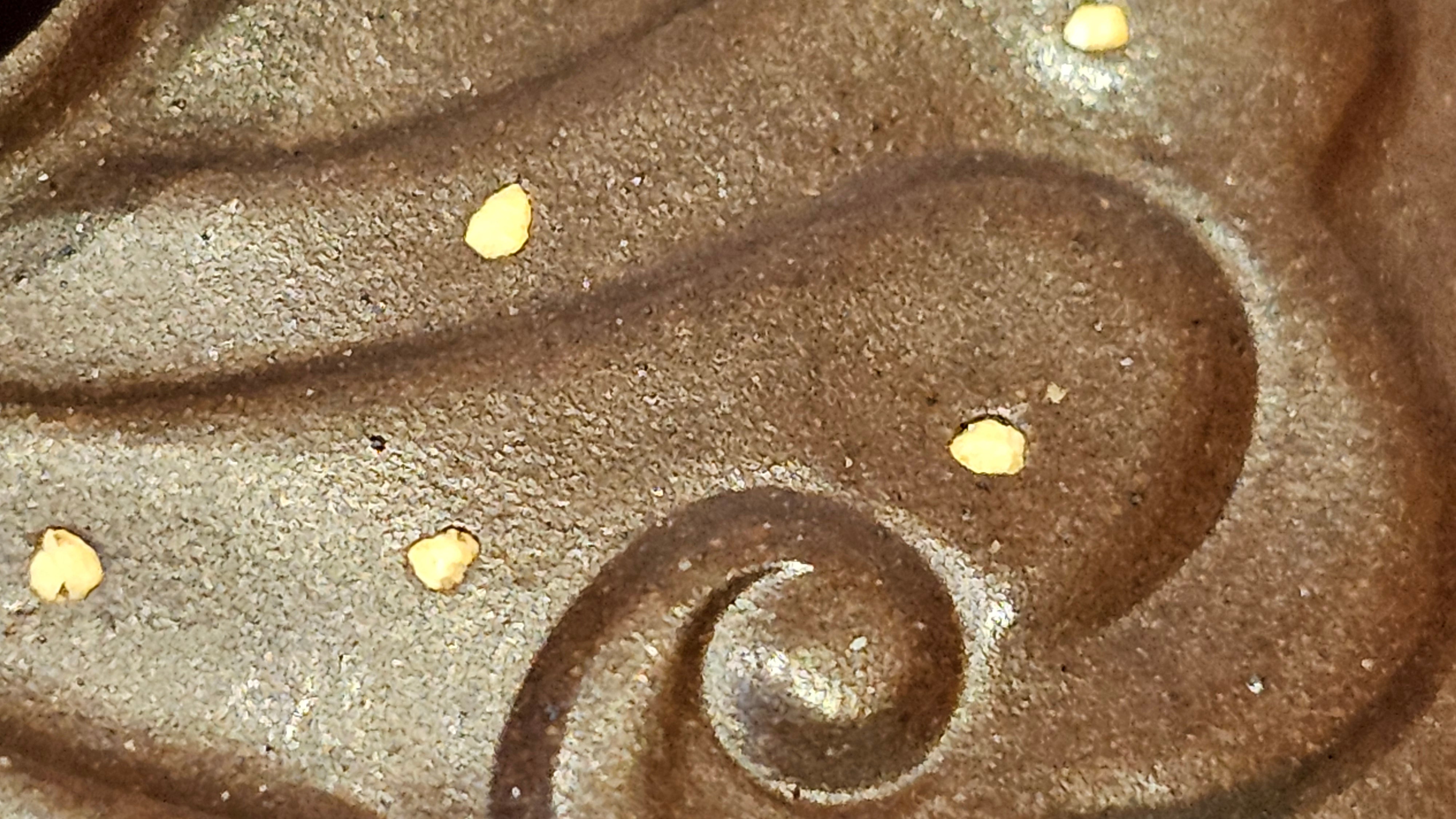 《禅莲宝瓶》"Chan Lian Bao Ping", 215.9ml, High Fired ~ Gao Wen Zi Ni, Ornate Ru Yi Motif Clay Sculpting! with Gold Appliqué! ~ Brand New Design & Crafted by L3A Consummate Master Artist Li Yan Ru ~ Congrats to Mr J.G.! 1235hrs 29th Nov, New Orleans! LA!