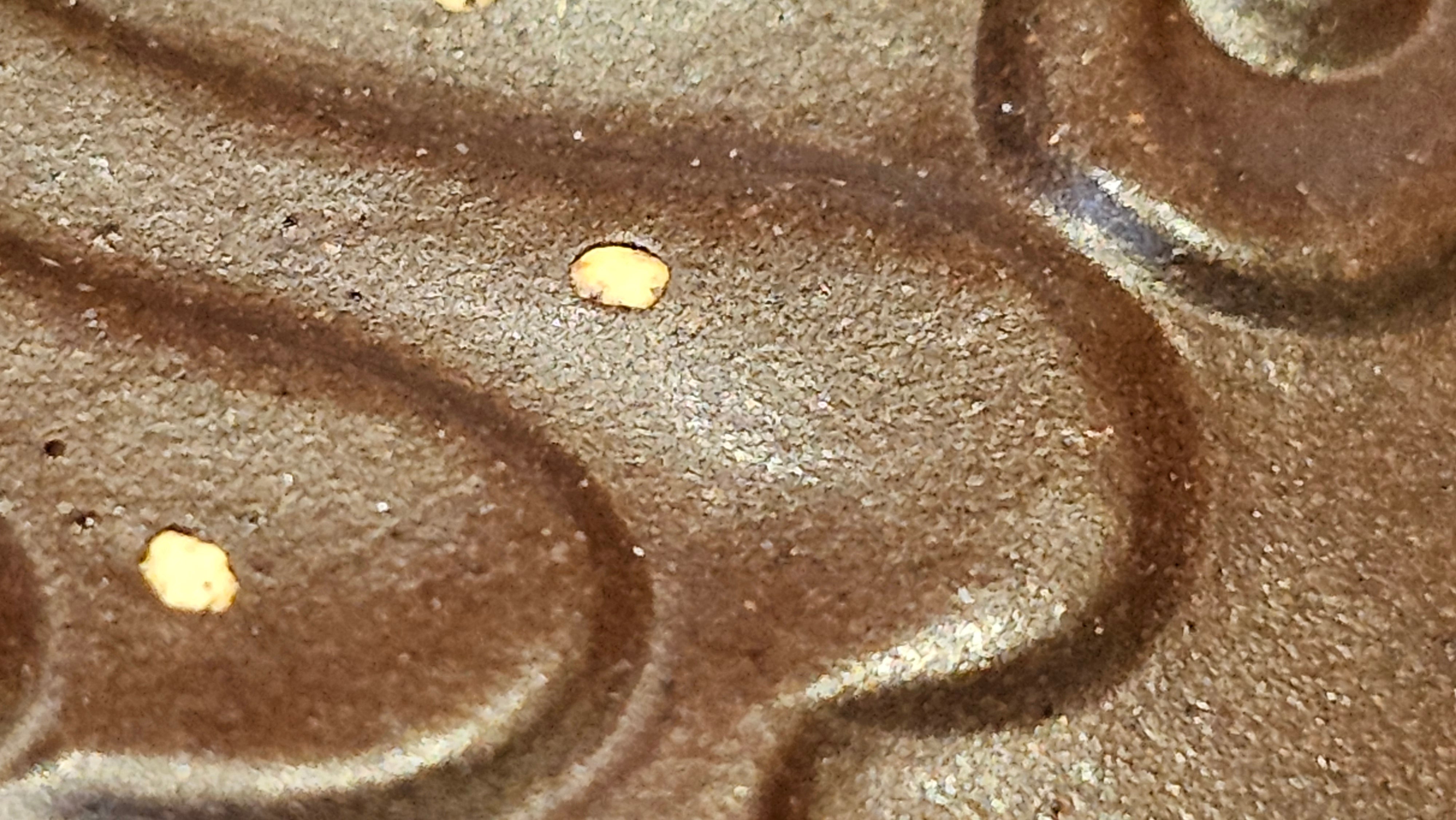 《禅莲宝瓶》"Chan Lian Bao Ping", 215.9ml, High Fired ~ Gao Wen Zi Ni, Ornate Ru Yi Motif Clay Sculpting! with Gold Appliqué! ~ Brand New Design & Crafted by L3A Consummate Master Artist Li Yan Ru ~ Congrats to Mr J.G.! 1235hrs 29th Nov, New Orleans! LA!