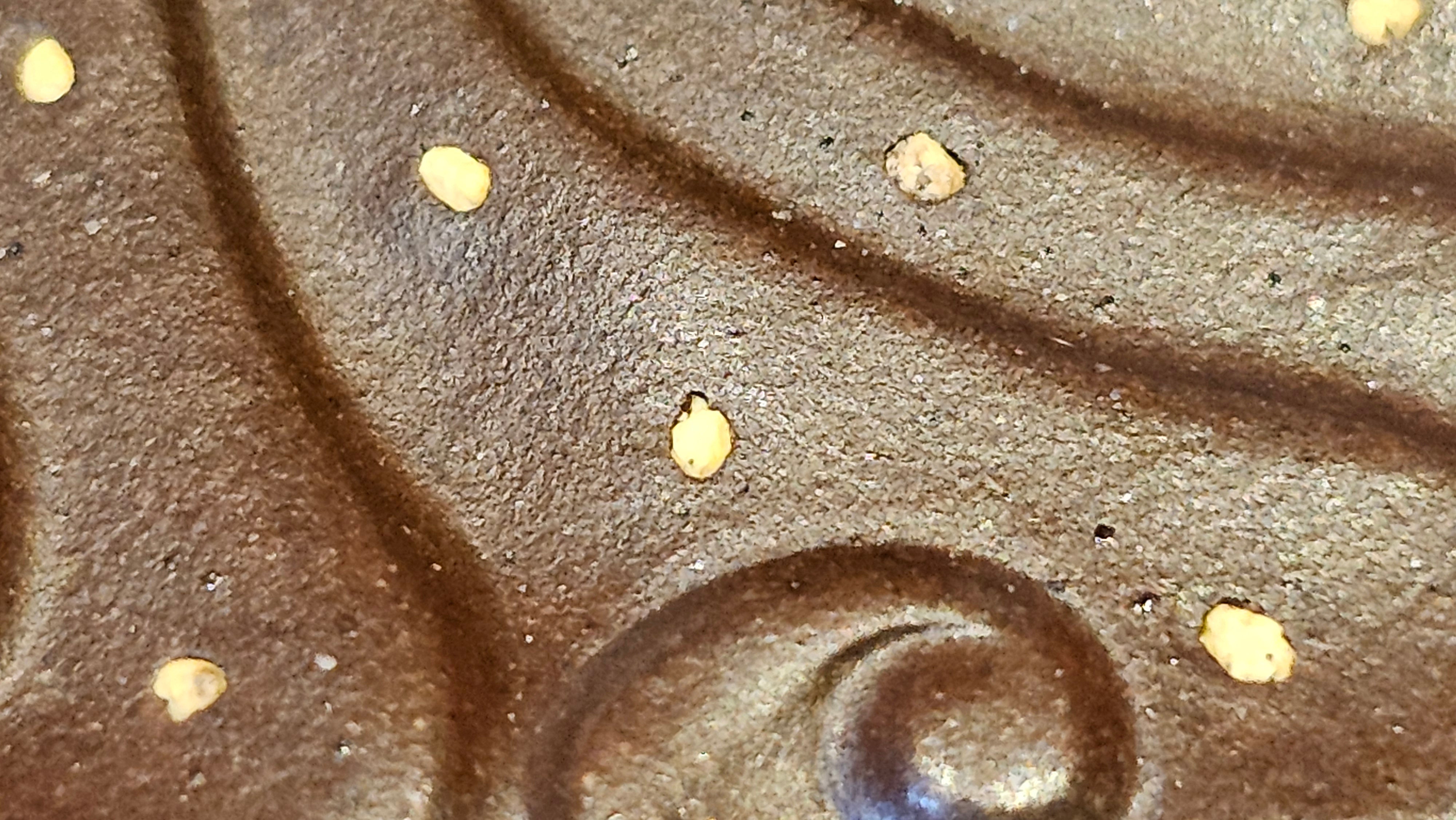 《禅莲宝瓶》"Chan Lian Bao Ping", 215.9ml, High Fired ~ Gao Wen Zi Ni, Ornate Ru Yi Motif Clay Sculpting! with Gold Appliqué! ~ Brand New Design & Crafted by L3A Consummate Master Artist Li Yan Ru ~ Congrats to Mr J.G.! 1235hrs 29th Nov, New Orleans! LA!